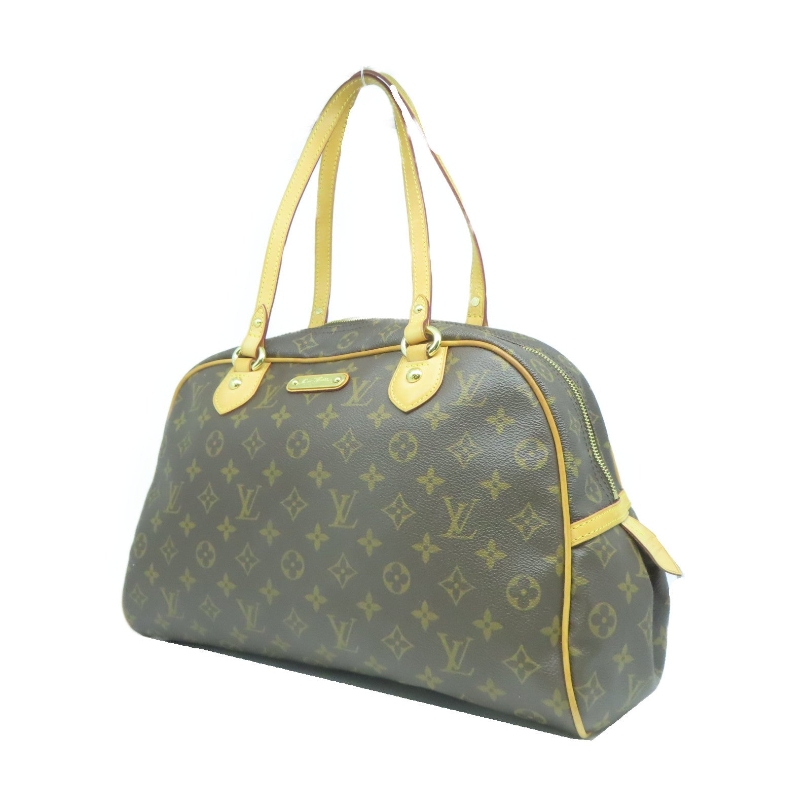 LOUIS VUITTON 【激減優惠】Monogram Montorgueil GM金扣肩背袋啡色