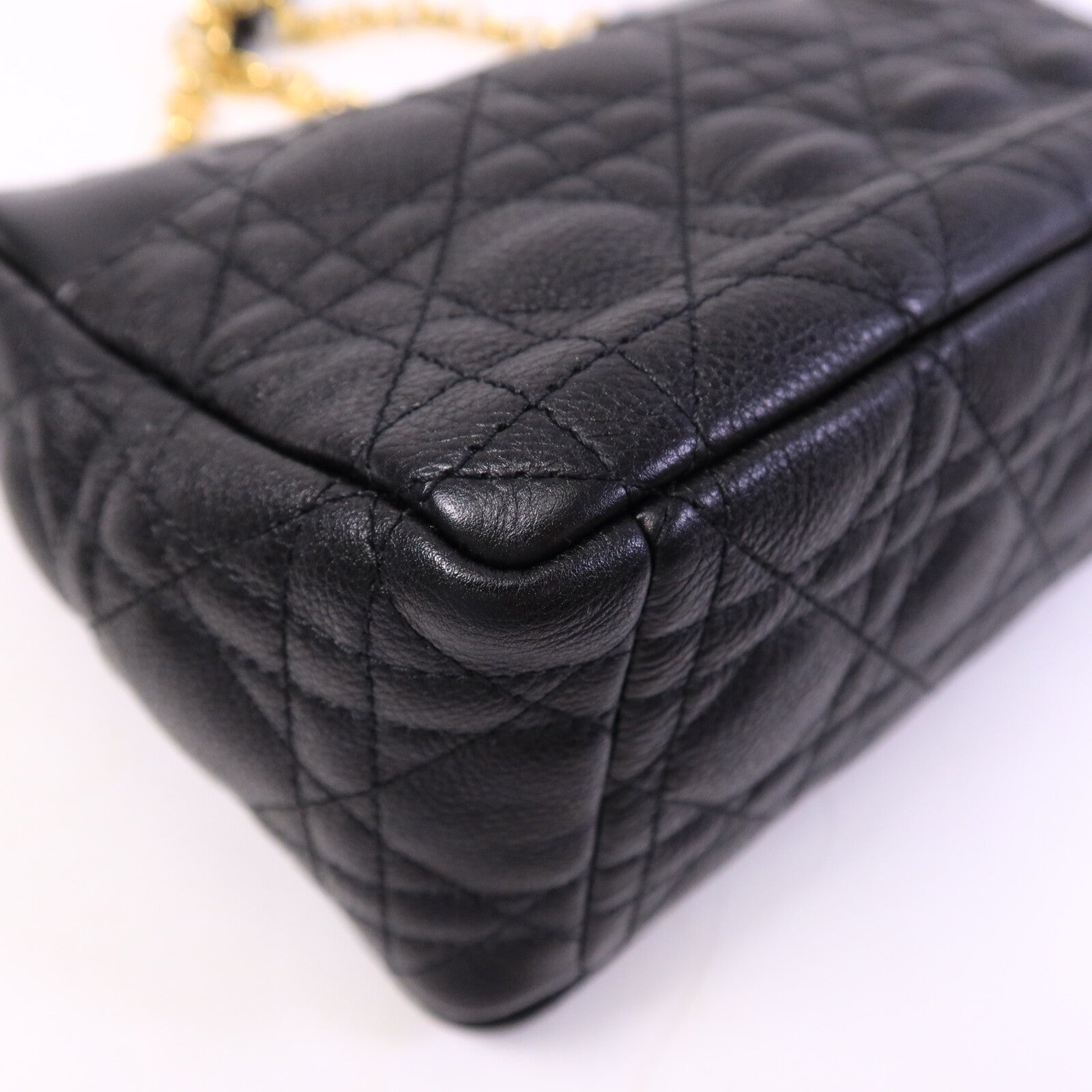 Dior 牛皮皮革Caro Medium鏈帶手挽肩背兩用袋