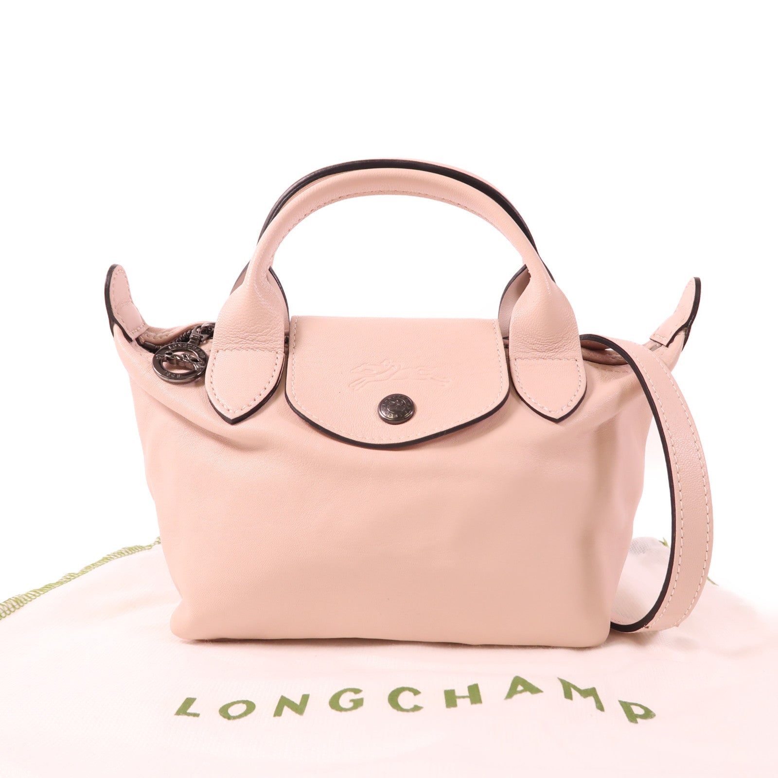 Longchamp 牛皮皮革Shoulder Bag手挽肩背兩用袋