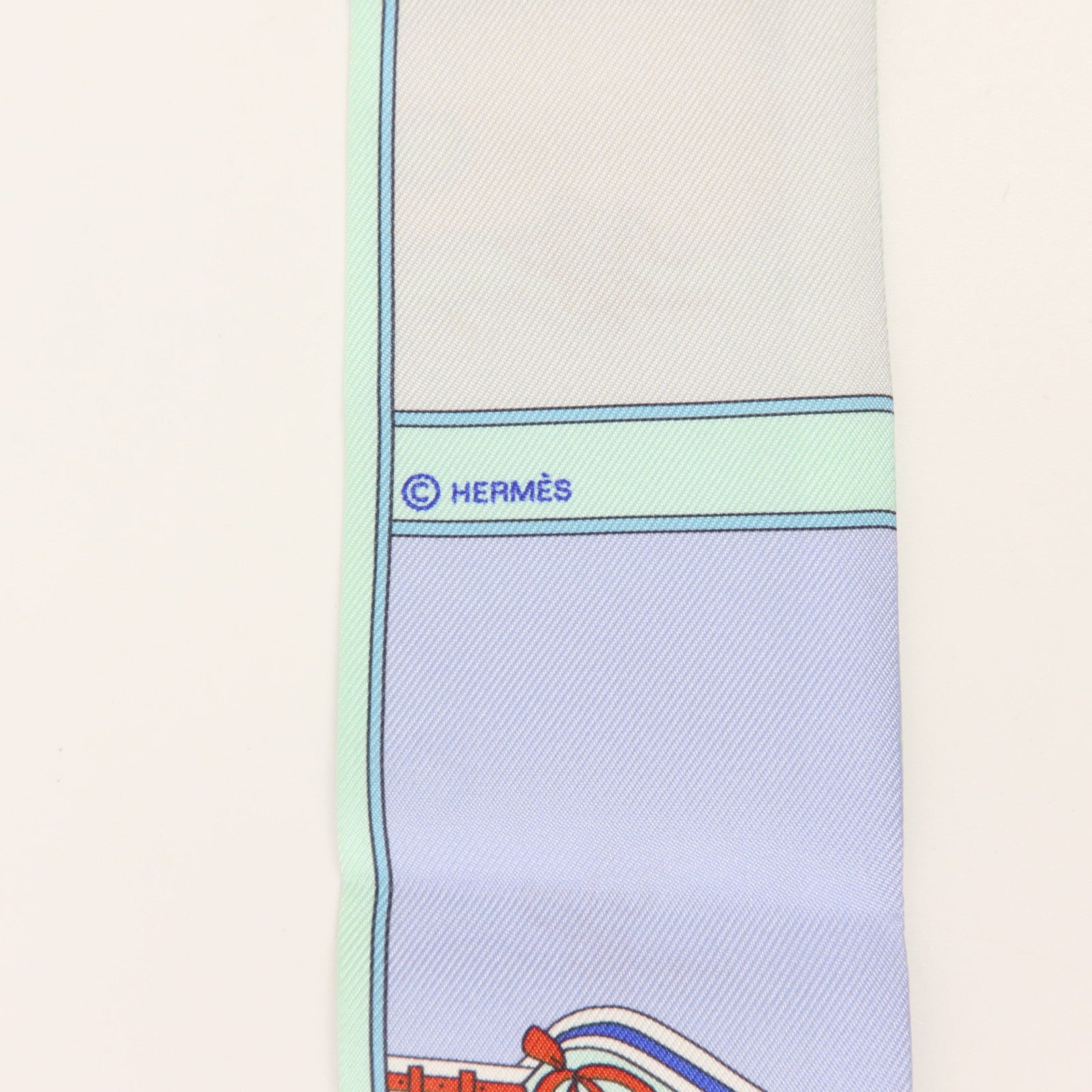 HERMES 絲質Twilly絲巾