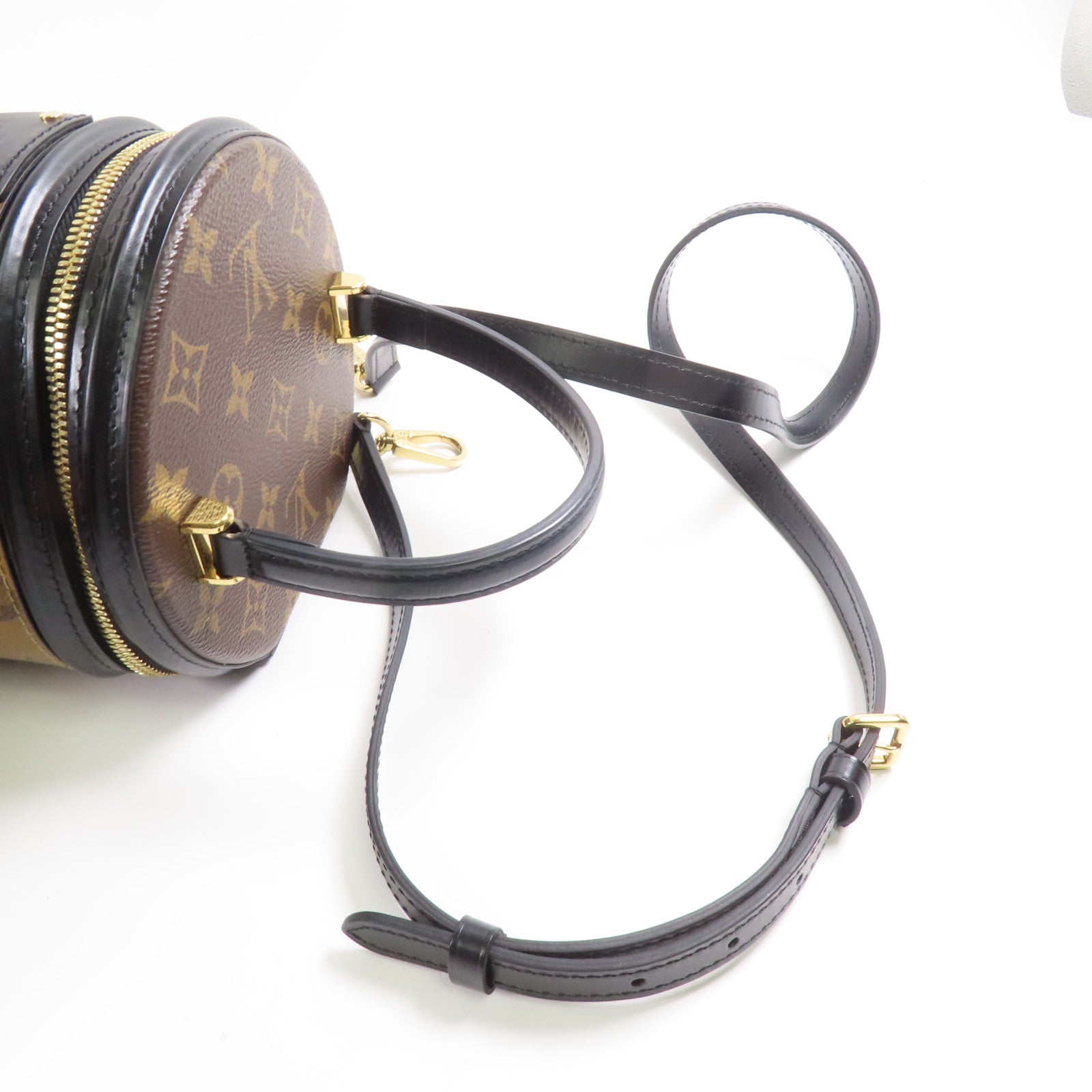 LOUIS VUITTON LV GHW Cannes 2 Way Shoulder Bag M43986 Monogram Reverse Brown