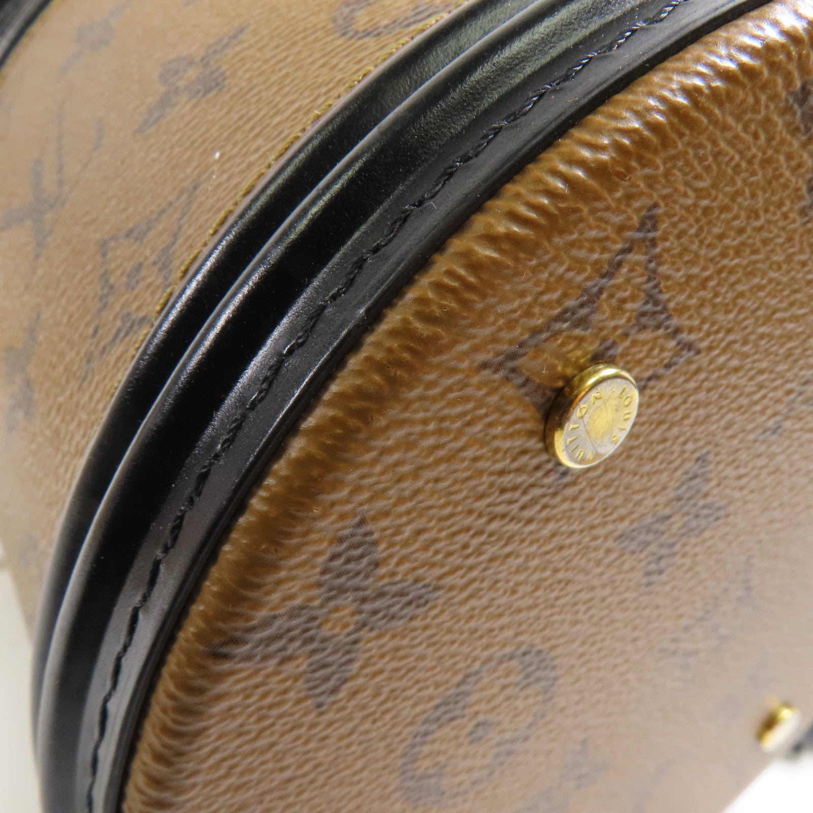 LOUIS VUITTON LV GHW Cannes 2 Way Shoulder Bag M43986 Monogram Reverse Brown