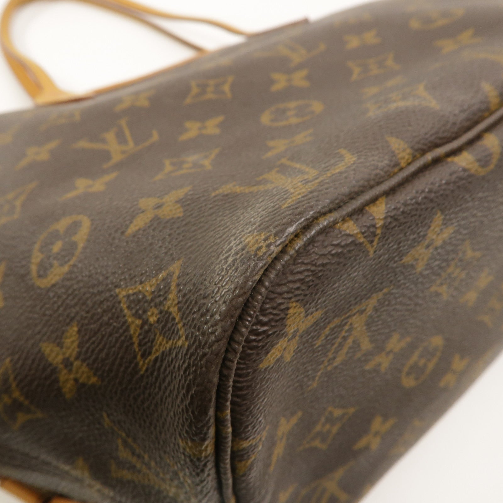 LOUIS VUITTON Monogram Neverfull PM金扣手挽袋