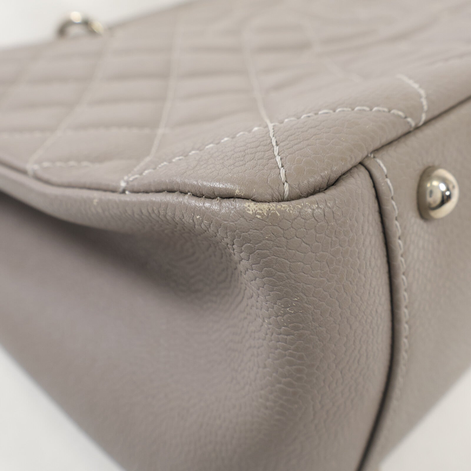 CHANEL 牛皮皮革GST Grand Shopping Tote銀扣手挽袋