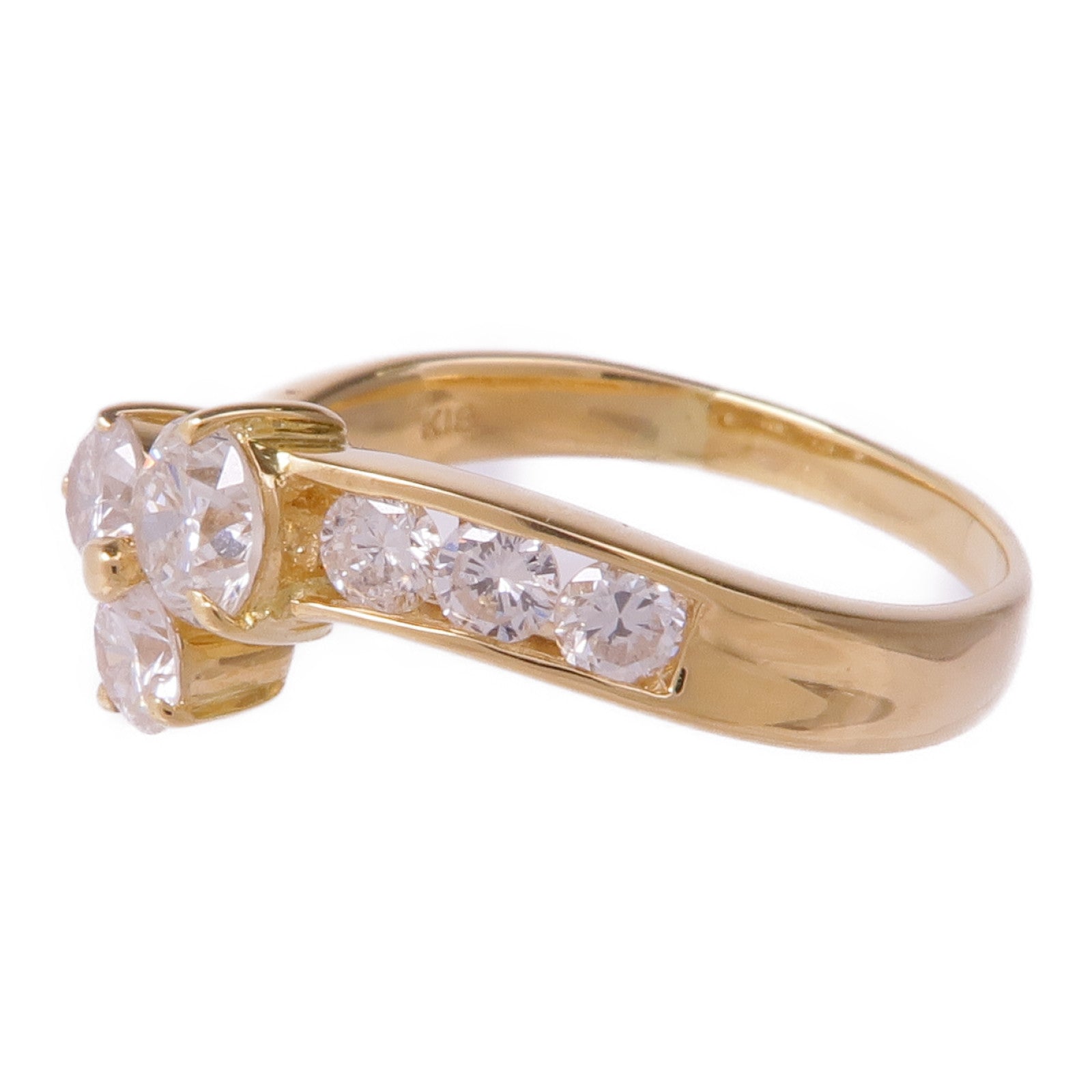 JEWELRY 【激減優惠】18K黃金Diamond Ring鑽石戒指US#5.75