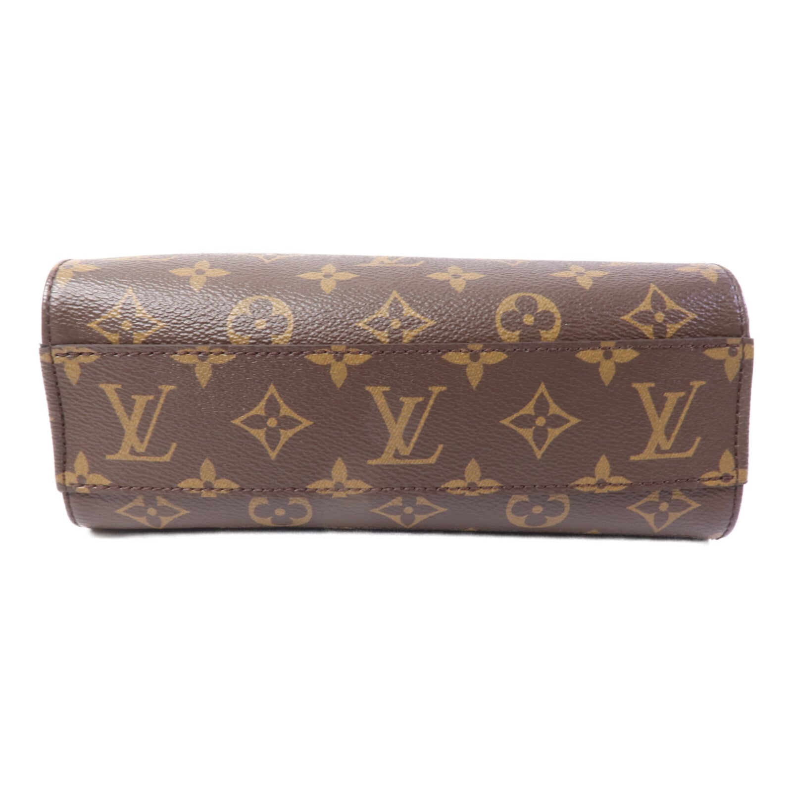 LOUIS VUITTON Monogram Sac Plat BB金扣手挽肩背兩用袋