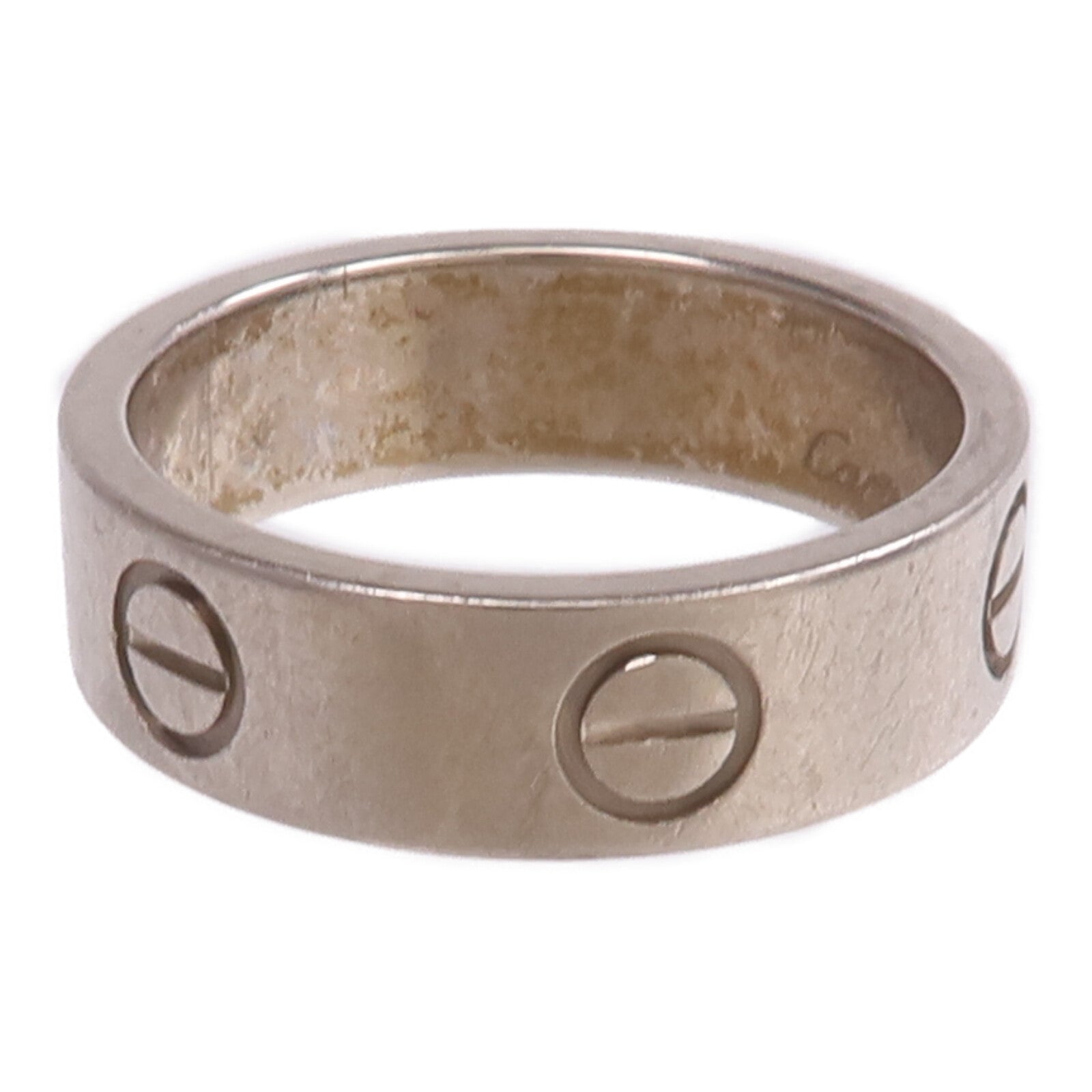 CARTIER 18K白金Love Ring戒指