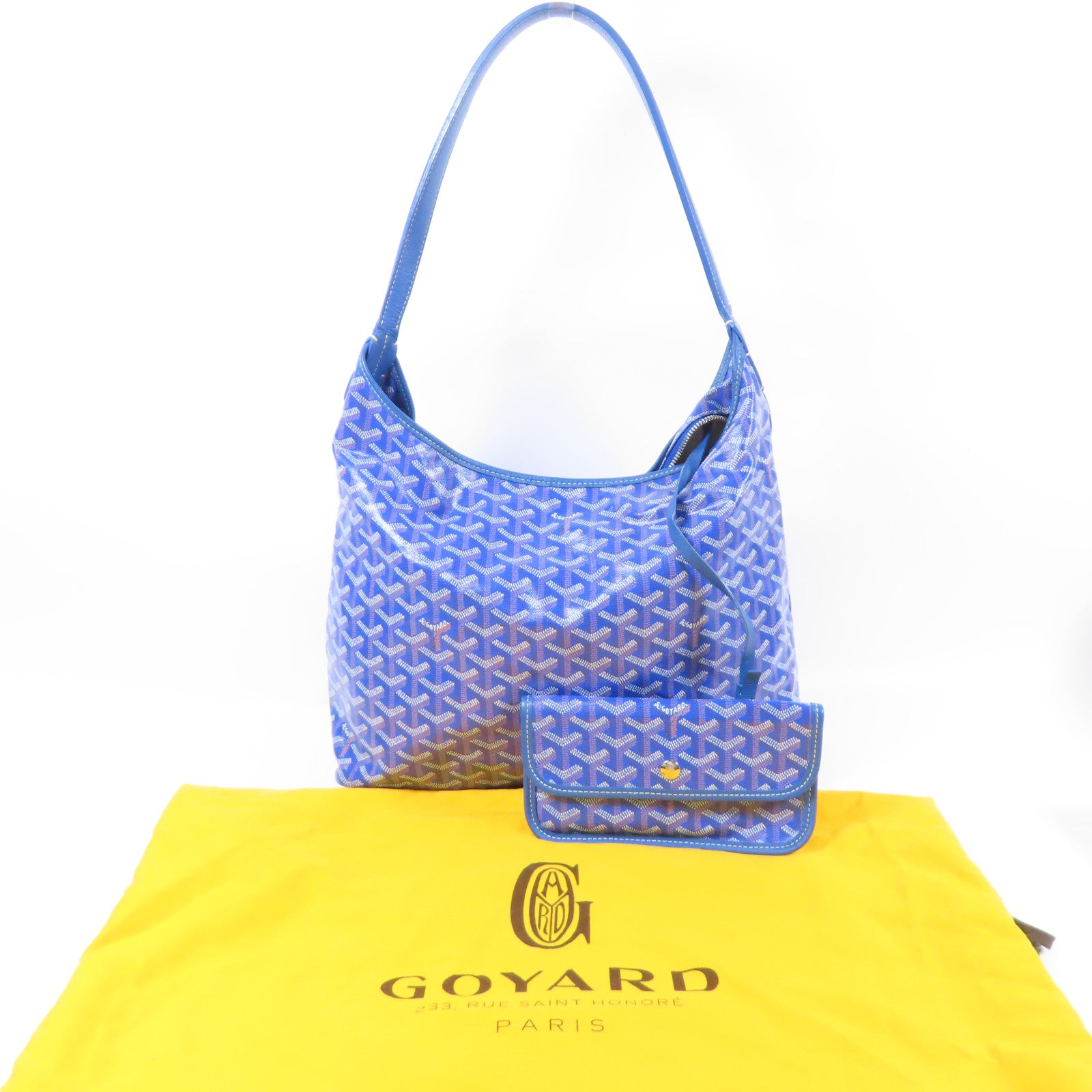 GOYARD SHW Boheme Hobo Bag Coated Canvas Blue