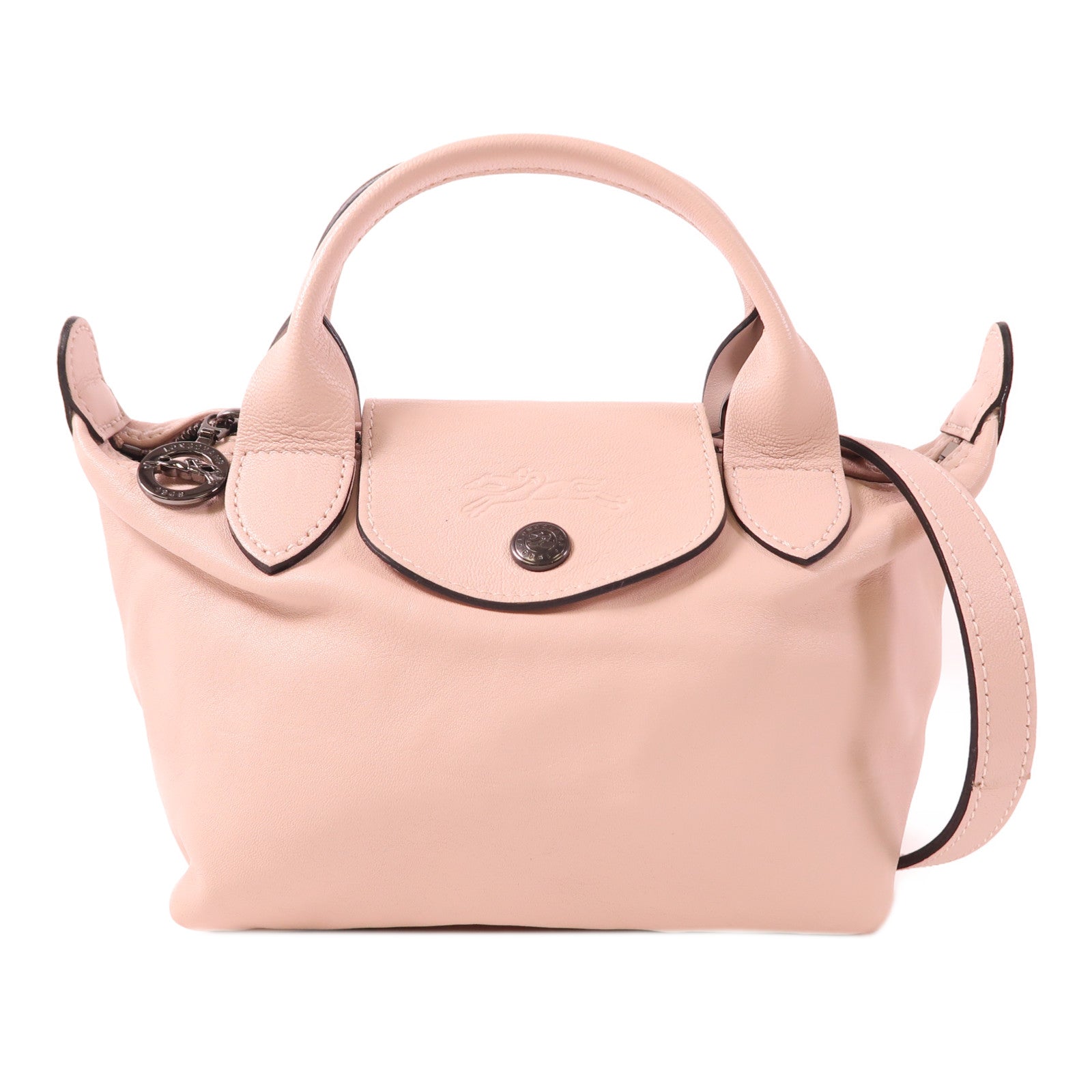 Longchamp 牛皮皮革Shoulder Bag手挽肩背兩用袋