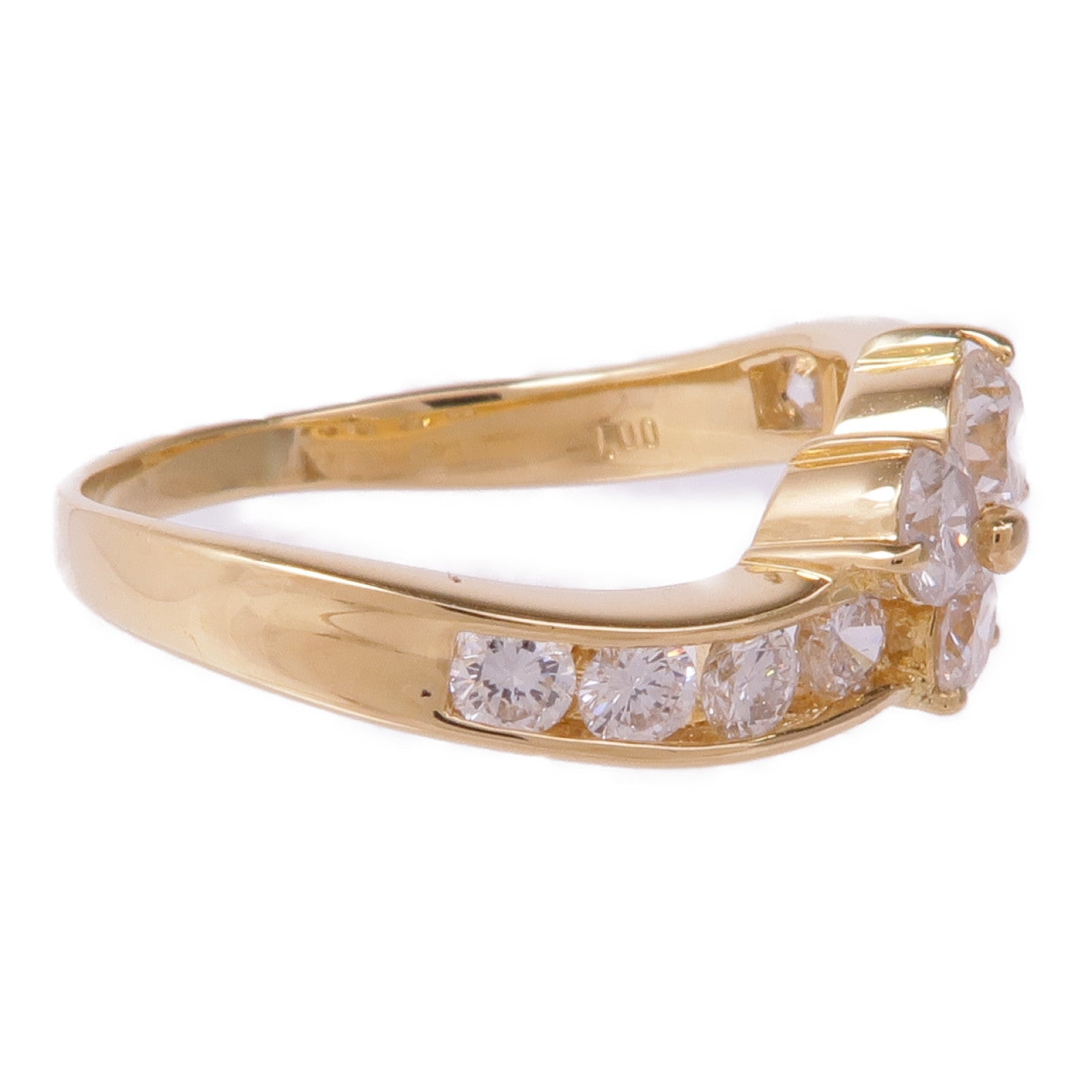 JEWELRY 【激減優惠】18K黃金Diamond Ring鑽石戒指US#5.75