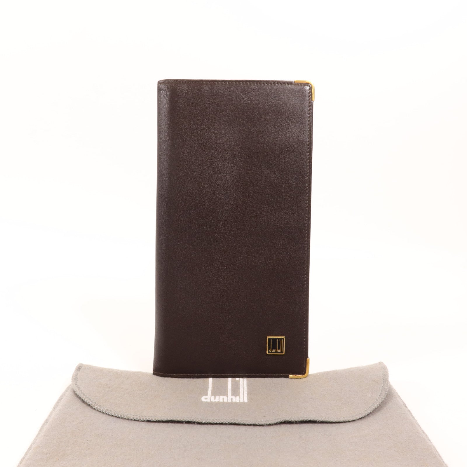 Dunhill 羊皮皮革Dunhill Long Wallet金扣長錢包