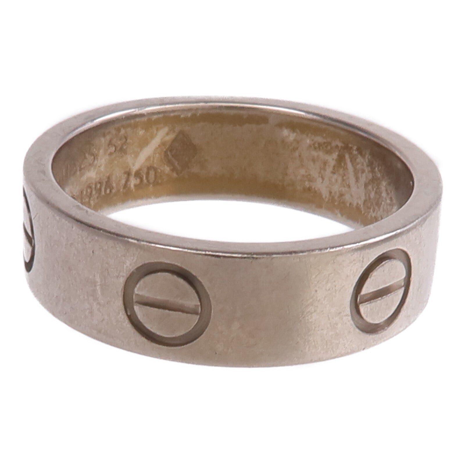 CARTIER 18K白金Love Ring戒指