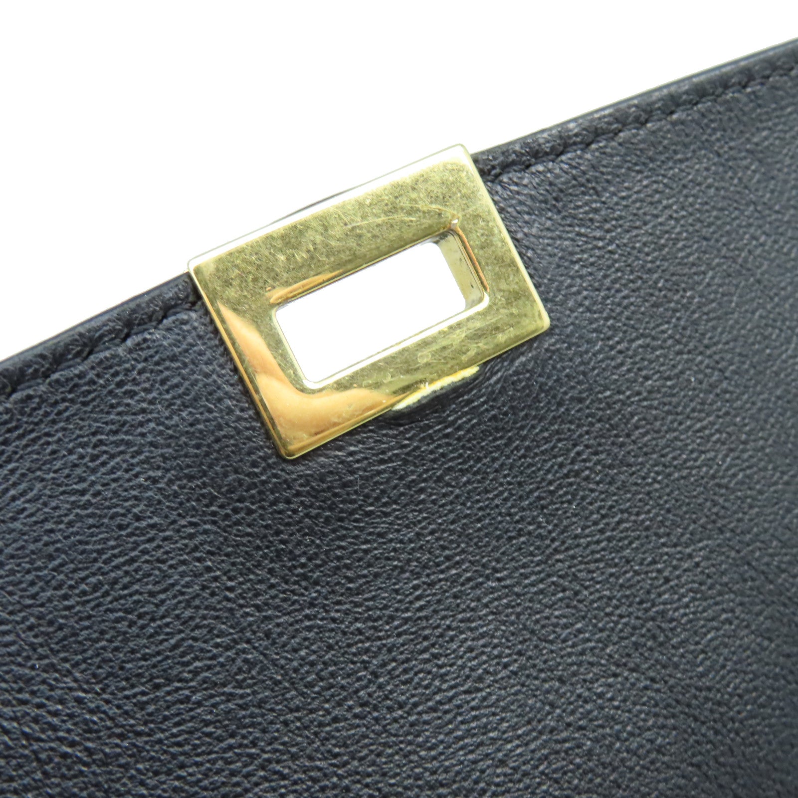 CELINE 馬毛/牛皮皮革Trapeze 2Way Shoulder Bag金扣手挽肩背兩用袋黑色/深藍色/灰色