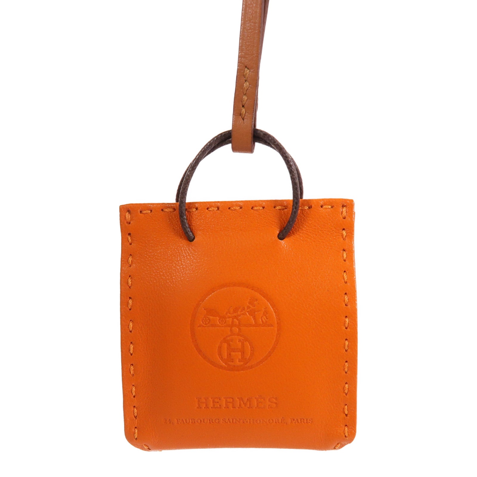 HERMES 【激減優惠】Swift皮革Shopping Bag Charm掛飾