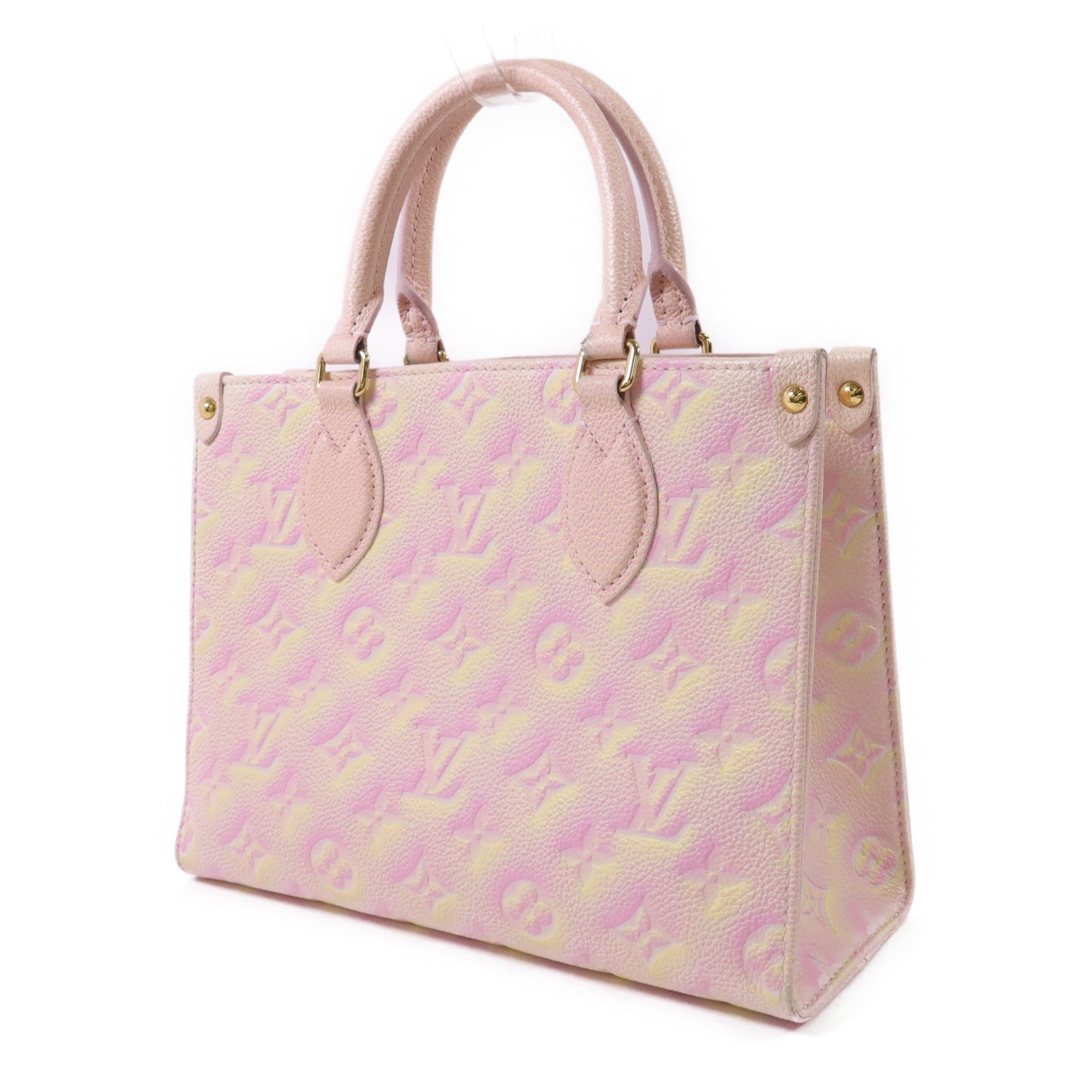 LOUIS VUITTON Monogram Empreinte On The Go PM金扣手挽肩背兩用袋