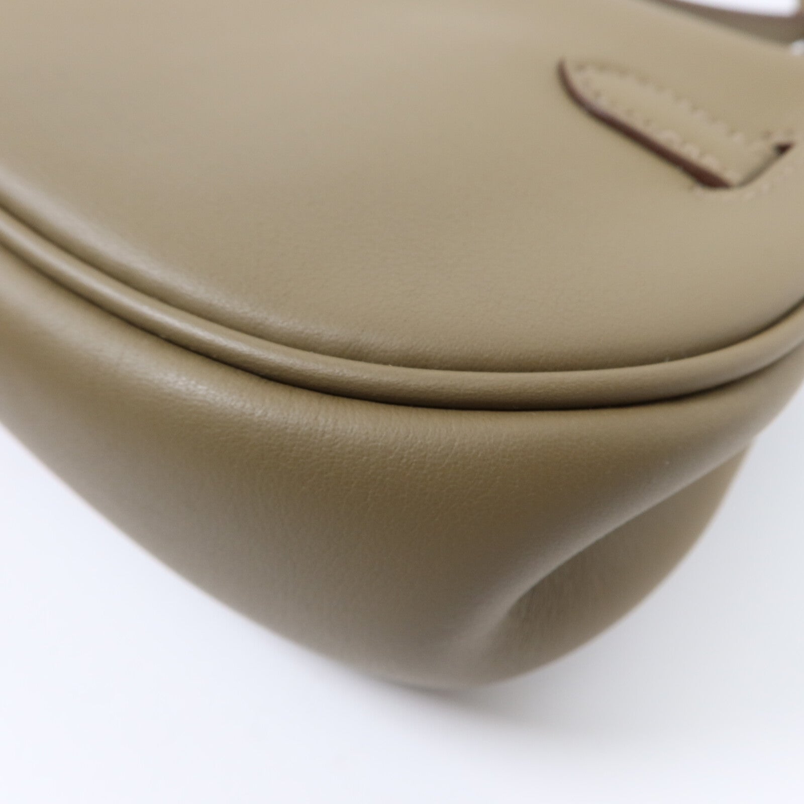 HERMES Swift皮革Kelly Moove銀扣肩背袋Etoupe