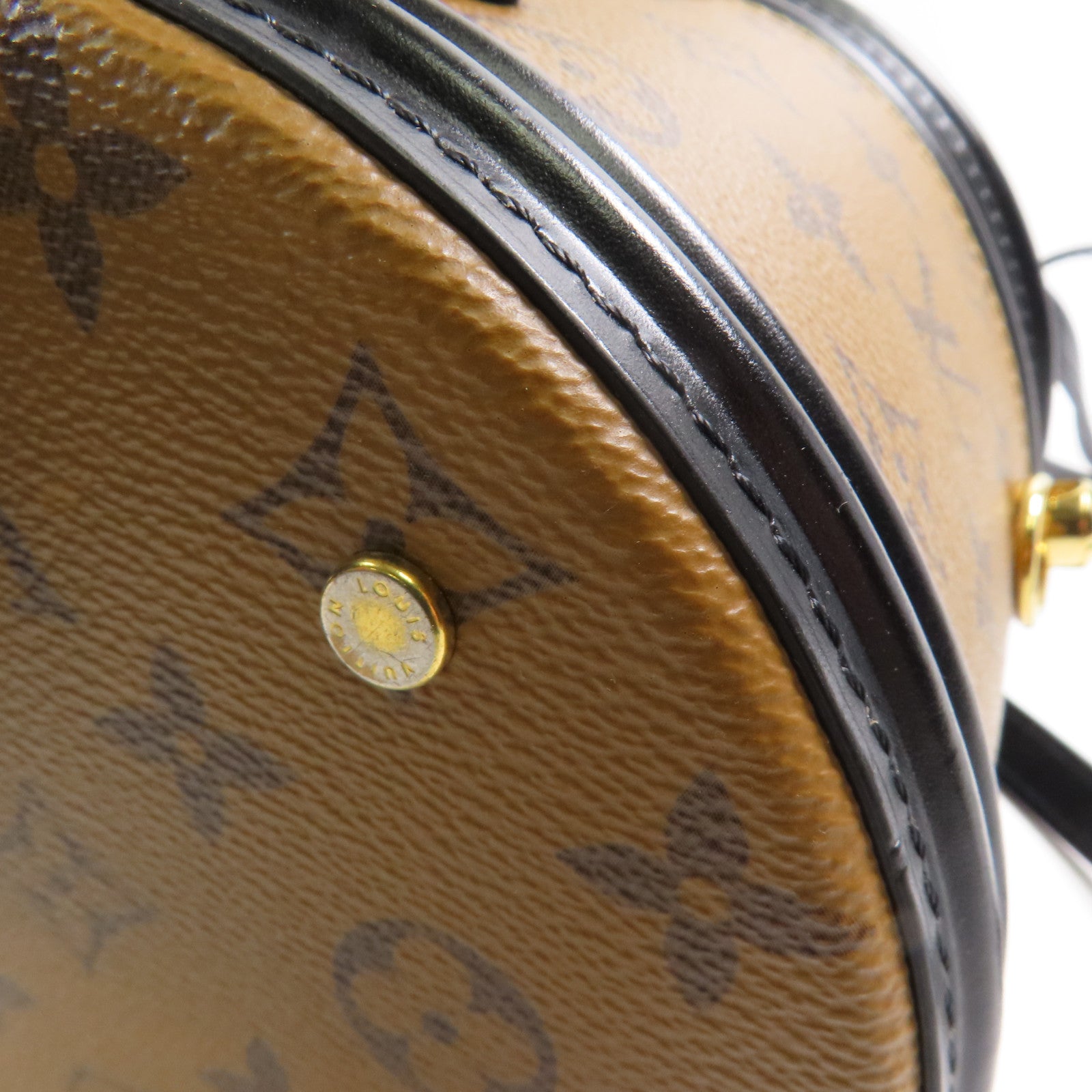 LOUIS VUITTON LV GHW Cannes 2 Way Shoulder Bag M43986 Monogram Reverse Brown