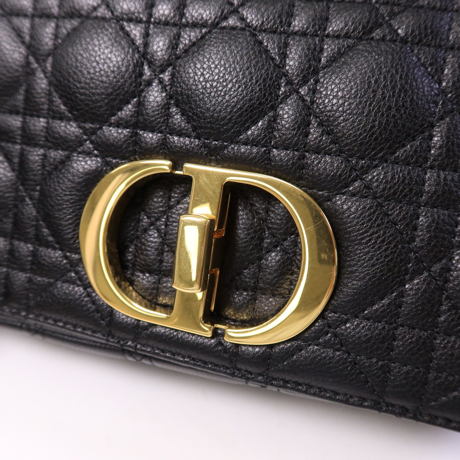 Dior 牛皮皮革Caro Medium鏈帶手挽肩背兩用袋