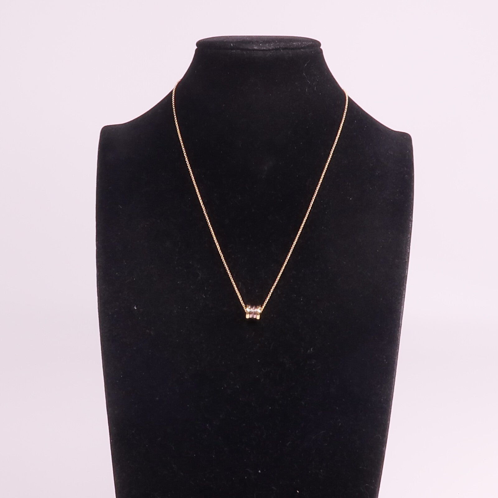 BVLGARI 18K玫瑰金/陶瓷B-zero1 Necklace項鍊