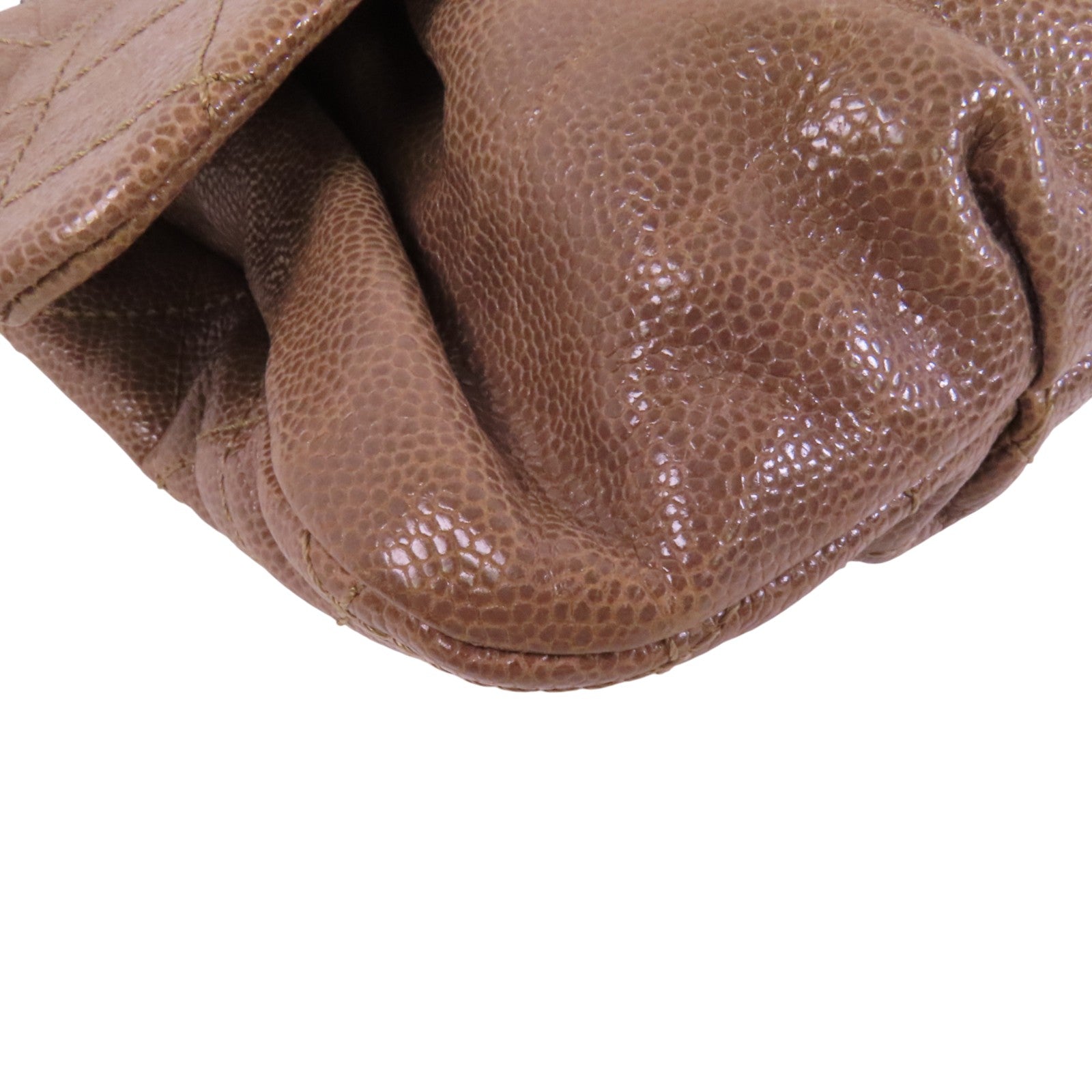 CHANEL 牛皮皮革Chain Shoulder Bag銀扣鏈帶肩背袋