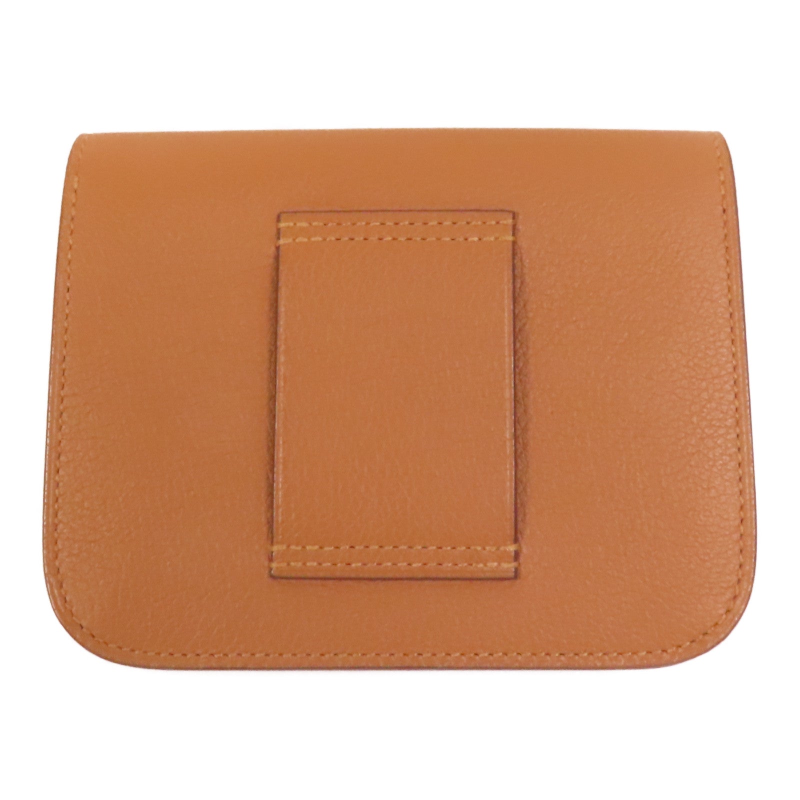 HERMES Evercolor皮革Constance Slim Bicolor金扣錢包Gold