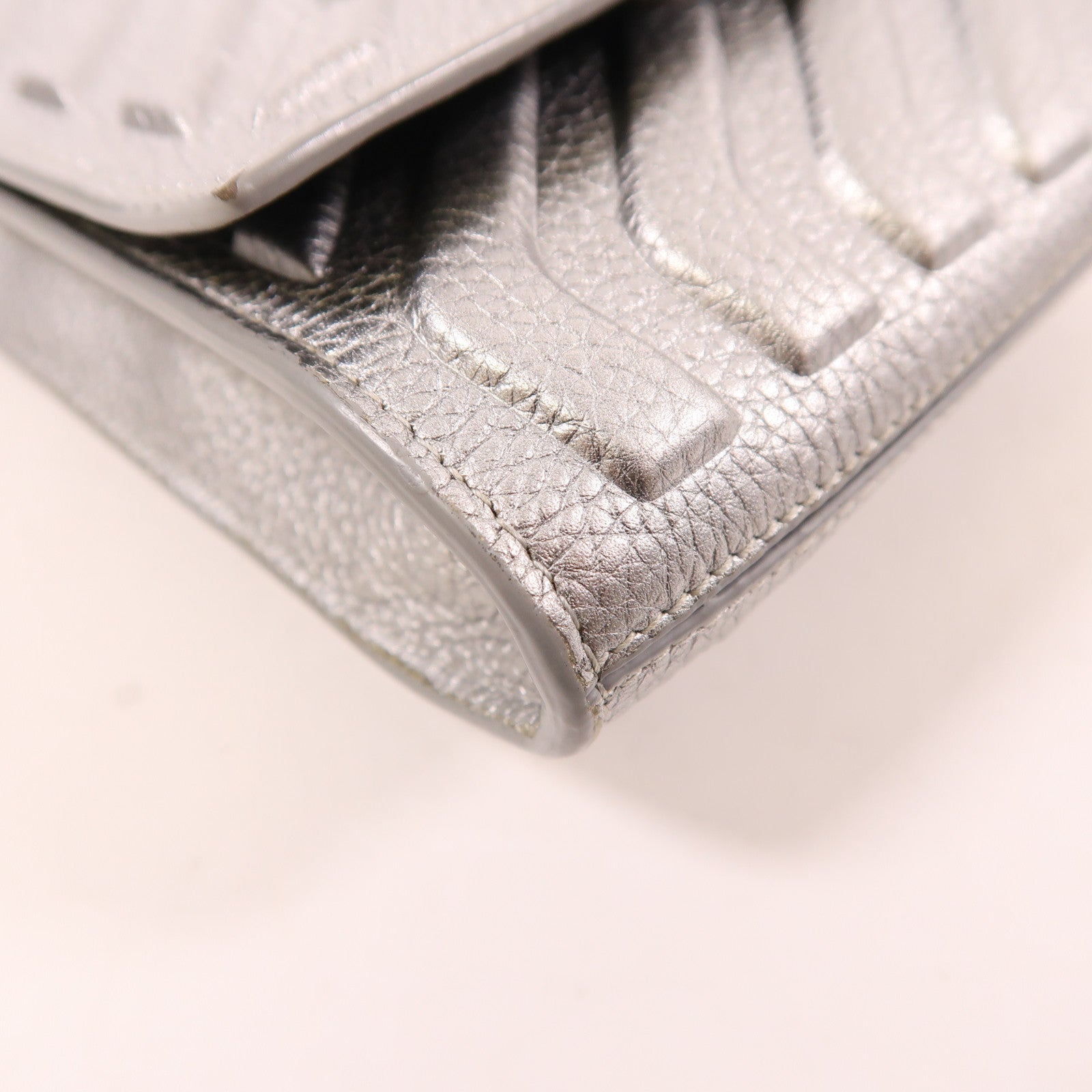 BALENCIAGA 【激減優惠】皮革Car Phone Holder Bag銀扣肩背袋