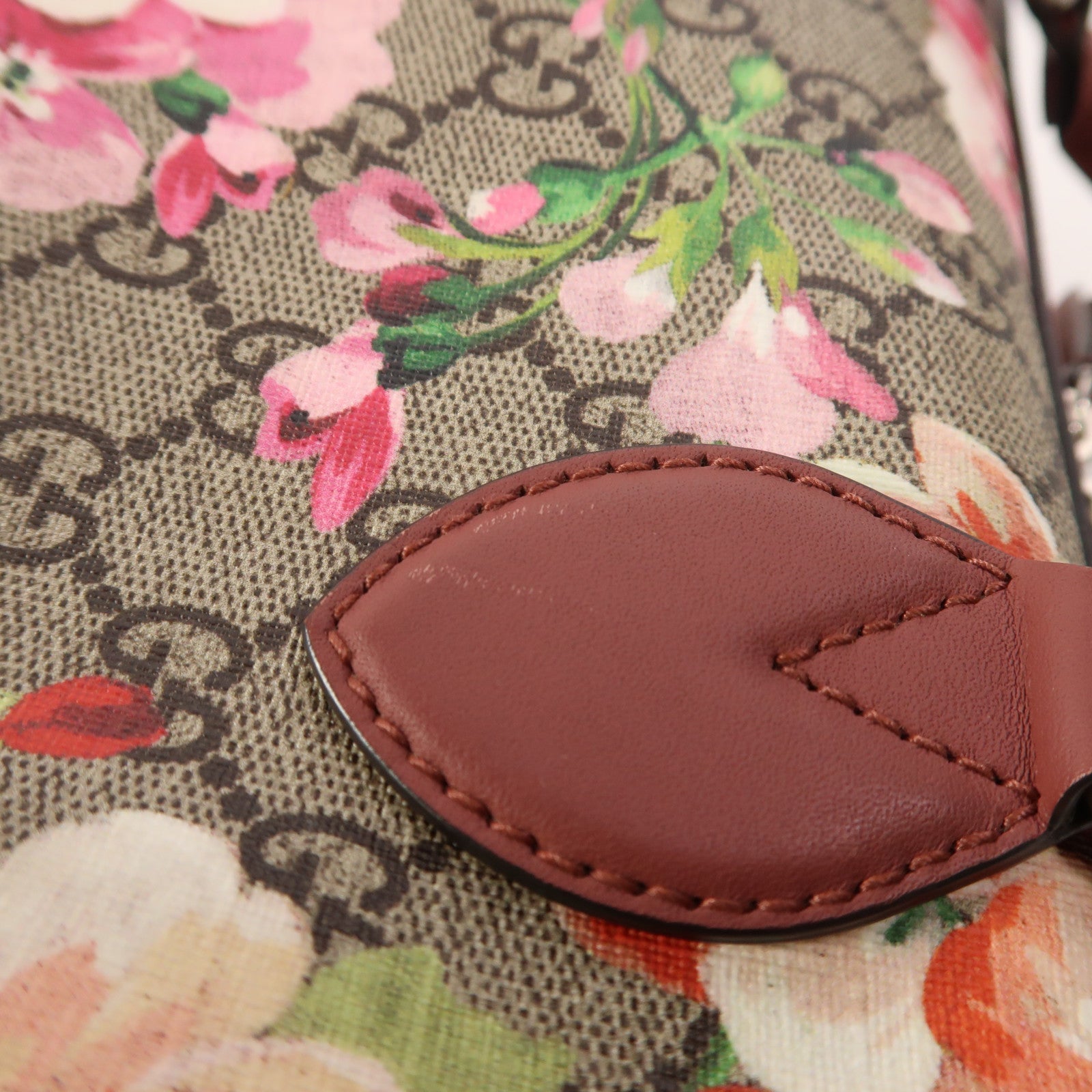GUCCI 塗層帆布Boston Bag銀扣波士頓包