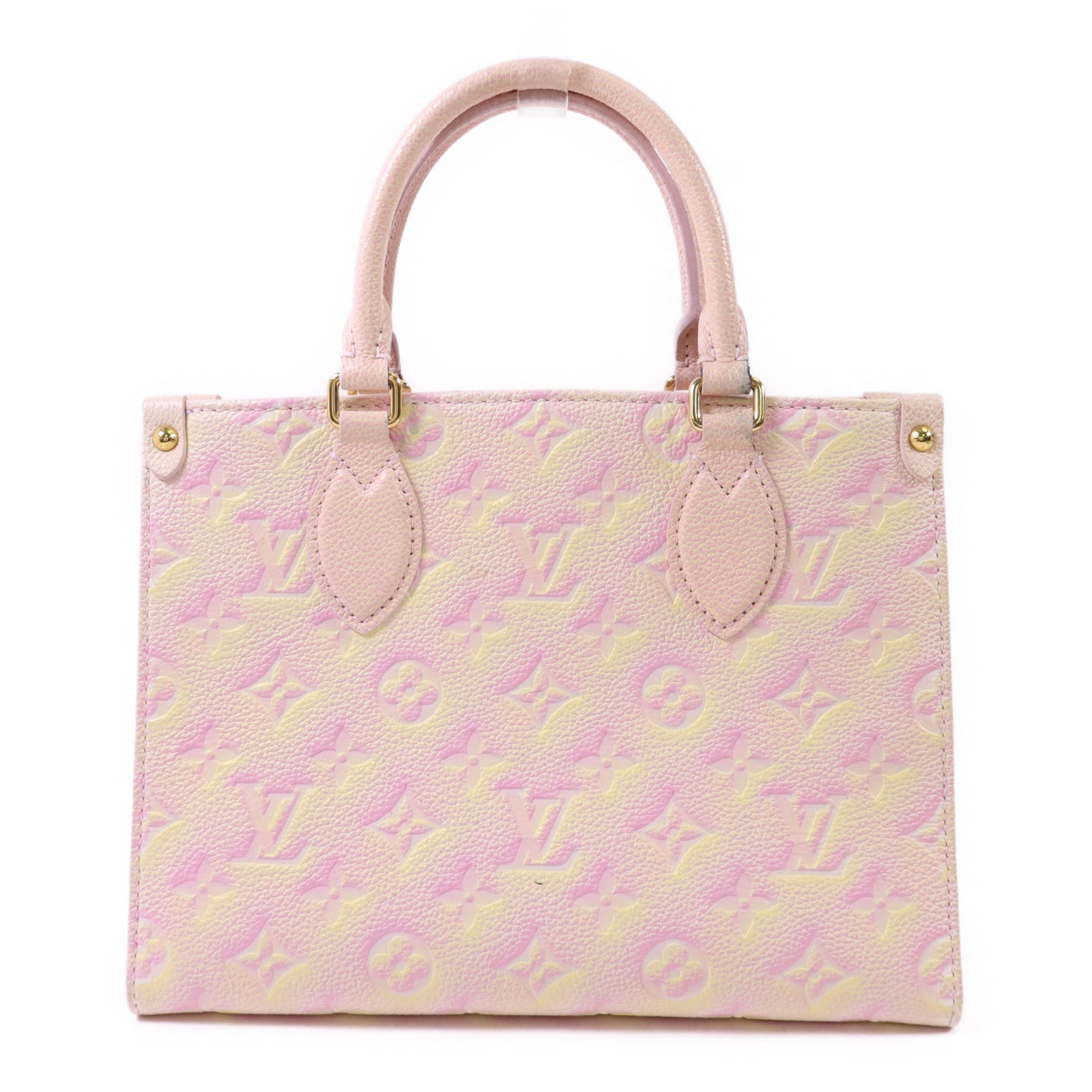 LOUIS VUITTON Monogram Empreinte On The Go PM金扣手挽肩背兩用袋