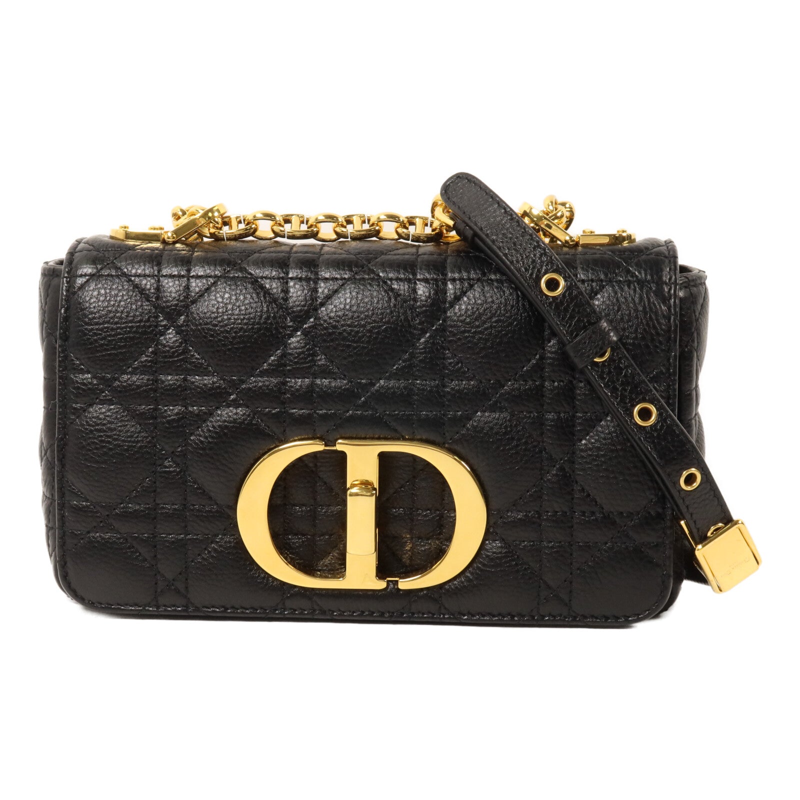 Dior 牛皮皮革Caro Small鏈帶肩背袋