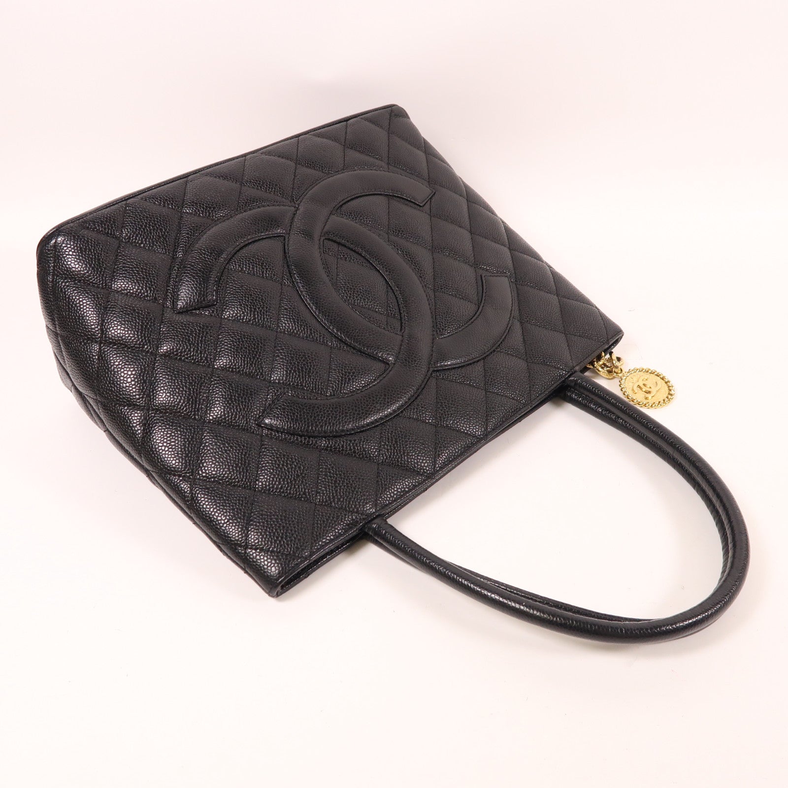 CHANEL 牛皮皮革Vintage Bag金扣手挽袋
