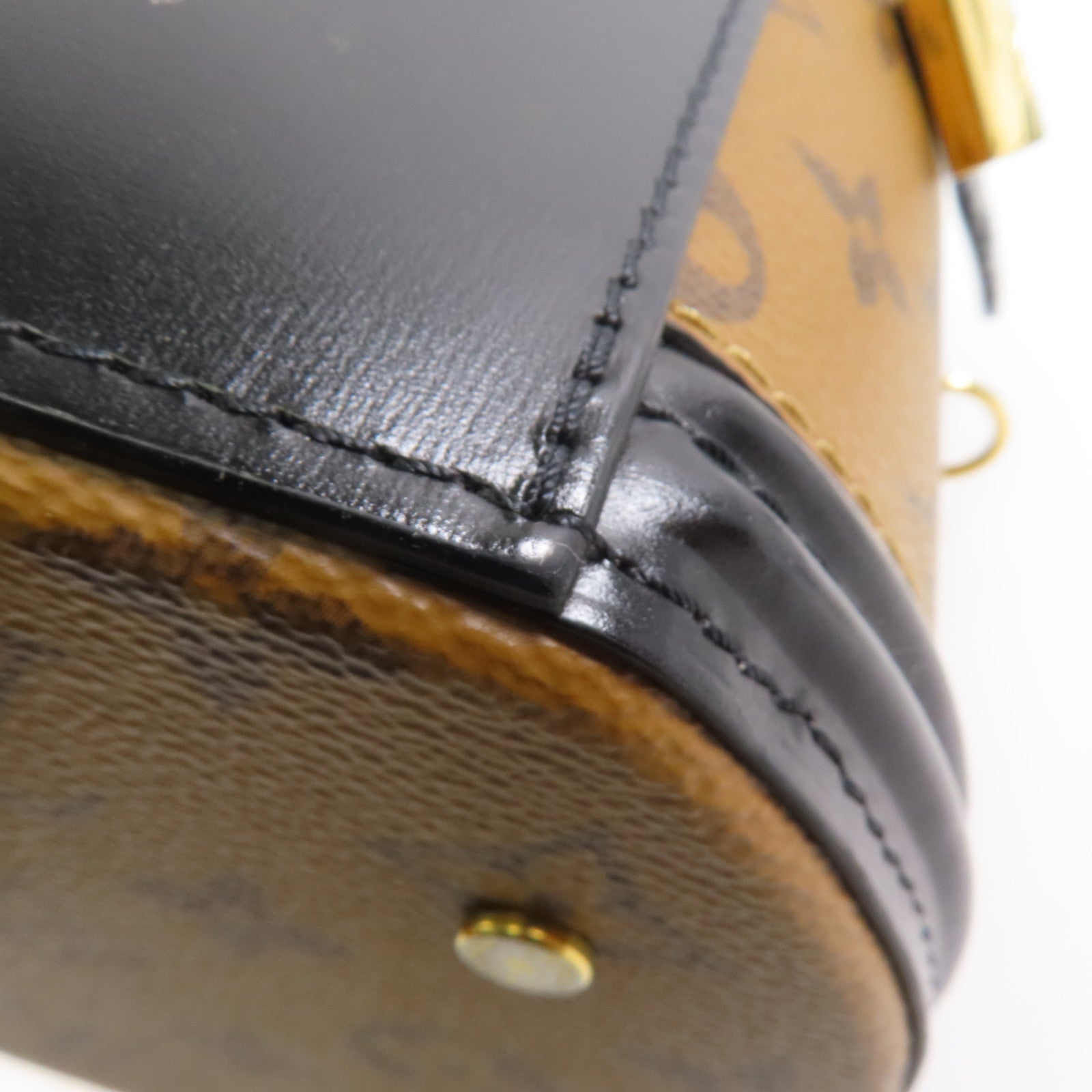 LOUIS VUITTON LV GHW Cannes 2 Way Shoulder Bag M43986 Monogram Reverse Brown