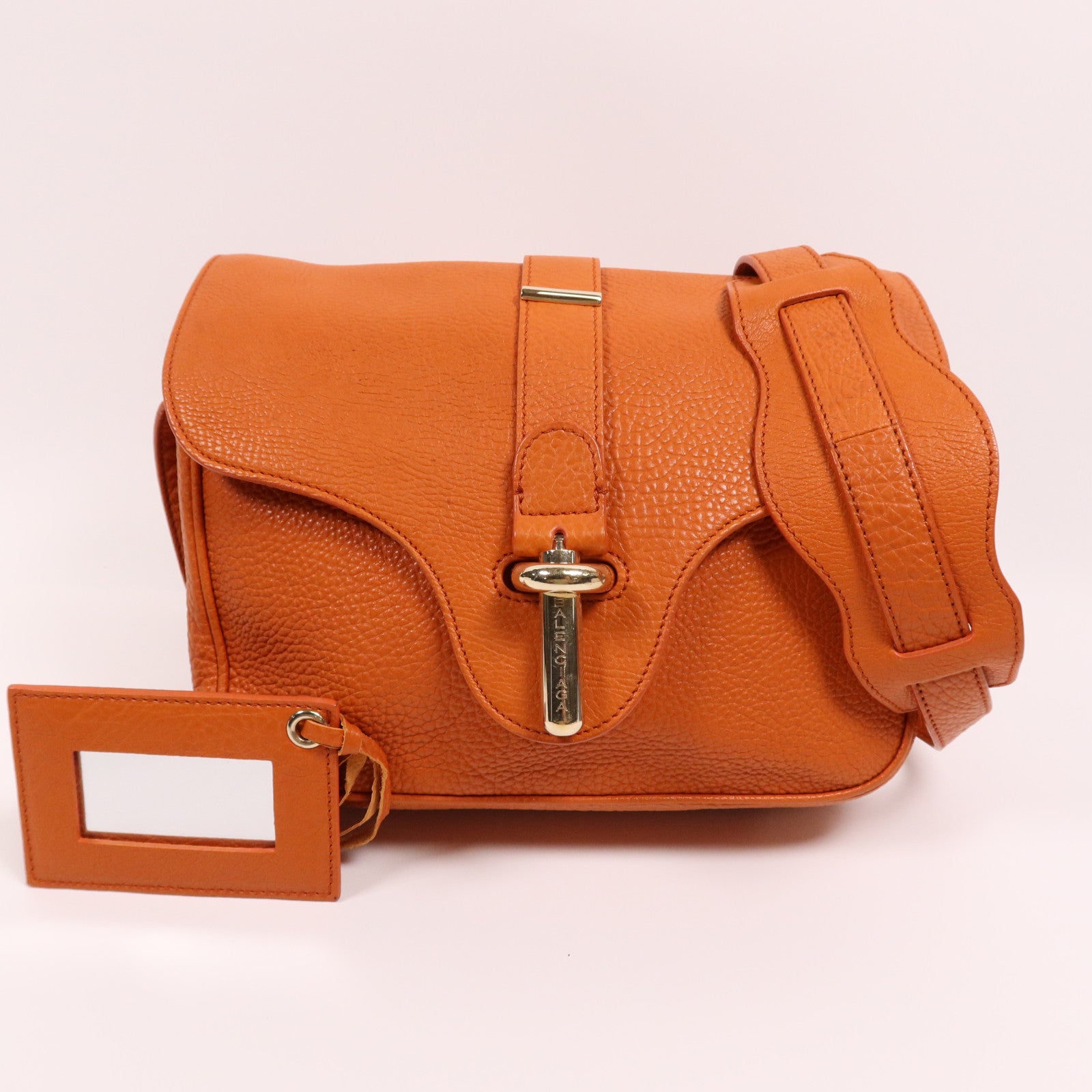 BALENCIAGA 牛皮皮革Shoulder Bag金扣肩背袋