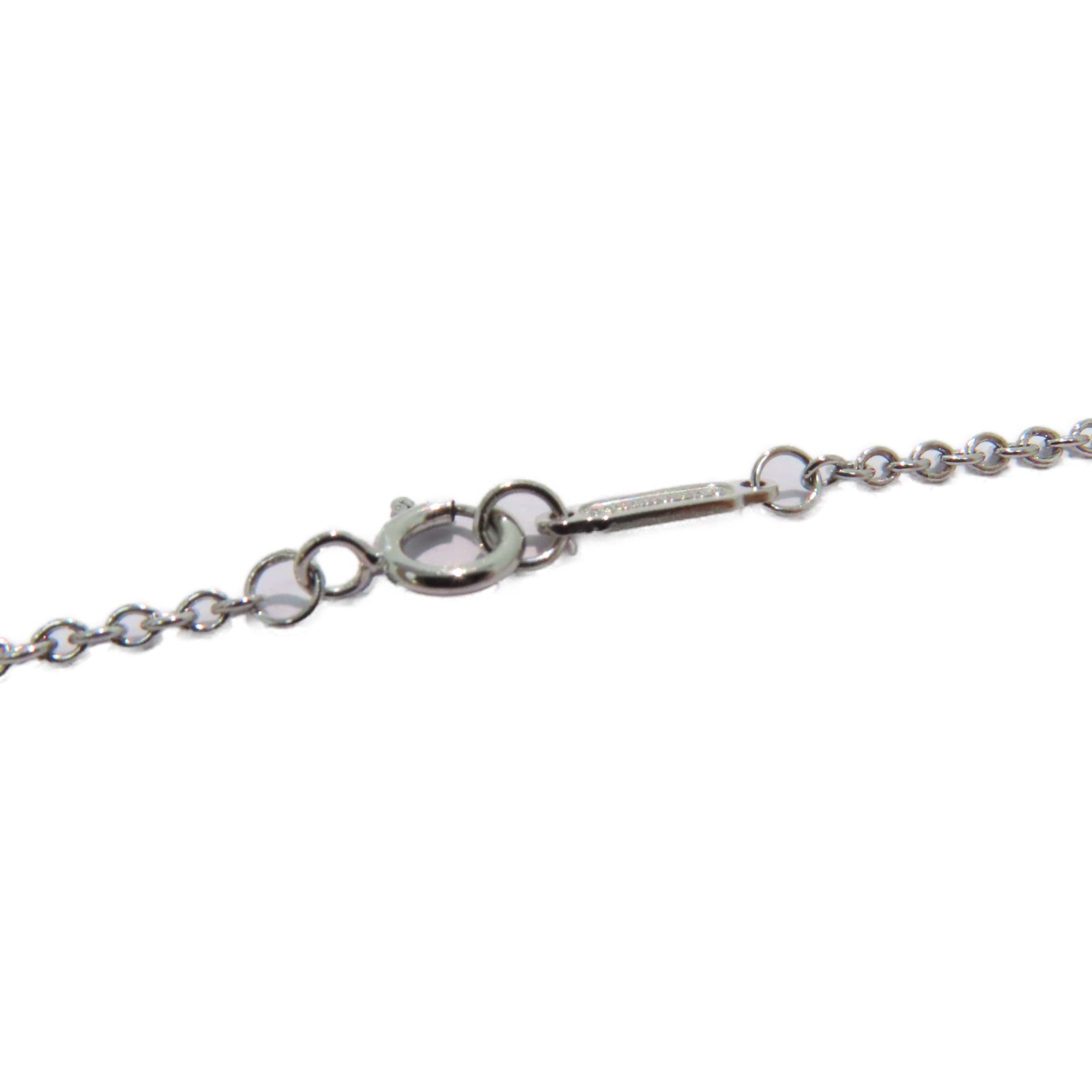TIFFANY＆CO 18K白金Atlas Bar Pierced Bracelet手鏈