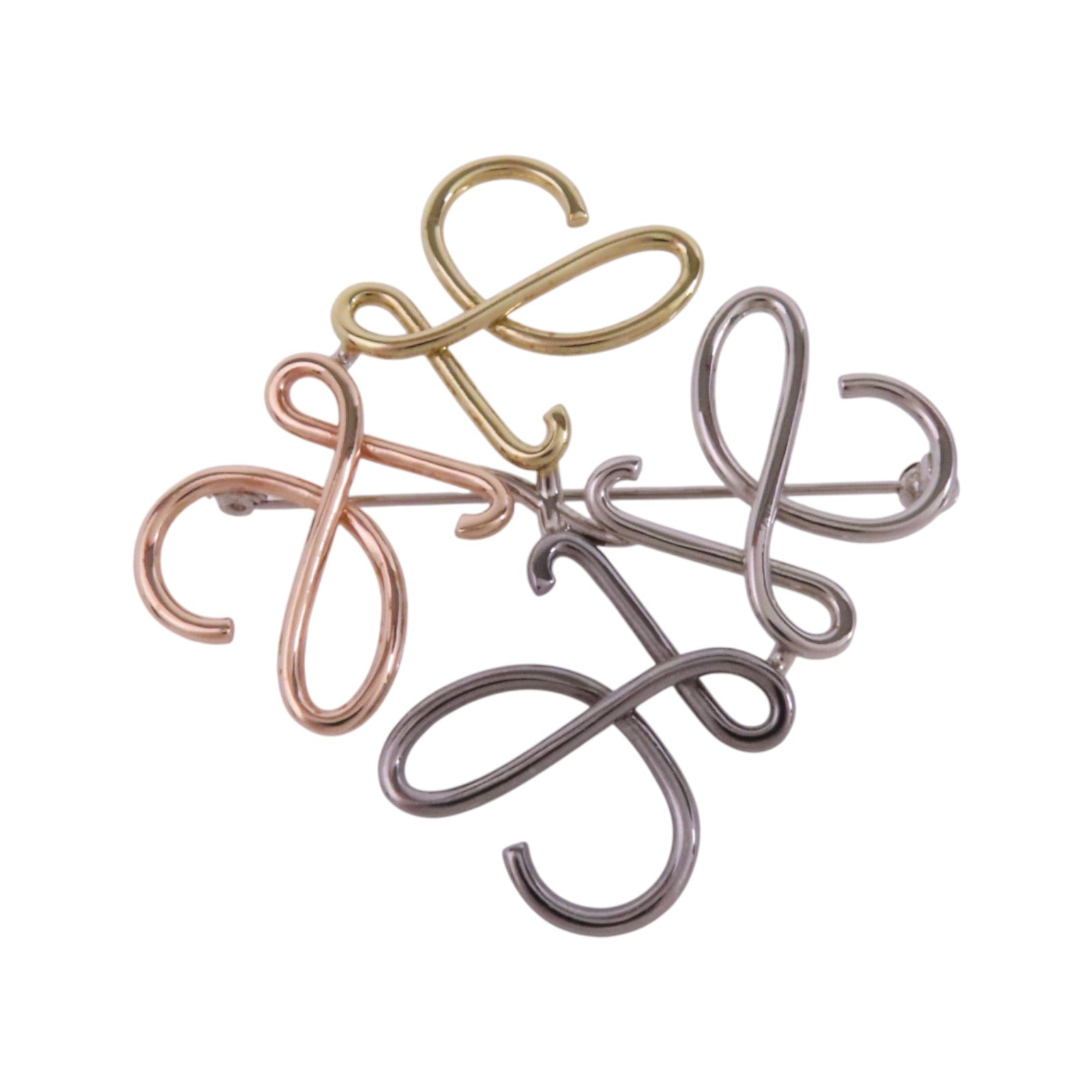 LOEWE 金屬Anagram Brooch胸針