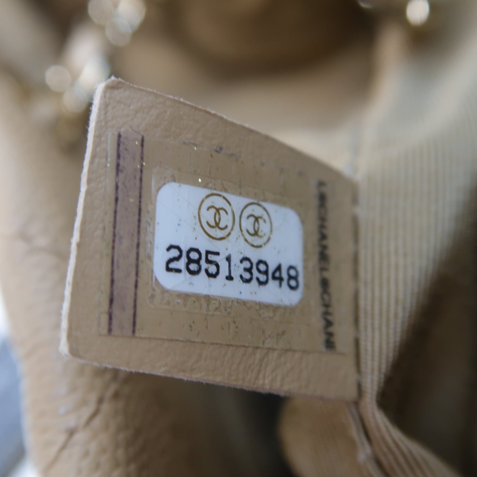 CHANEL 菱格Caviar皮革Drawstring金扣手挽肩背兩用袋啡色