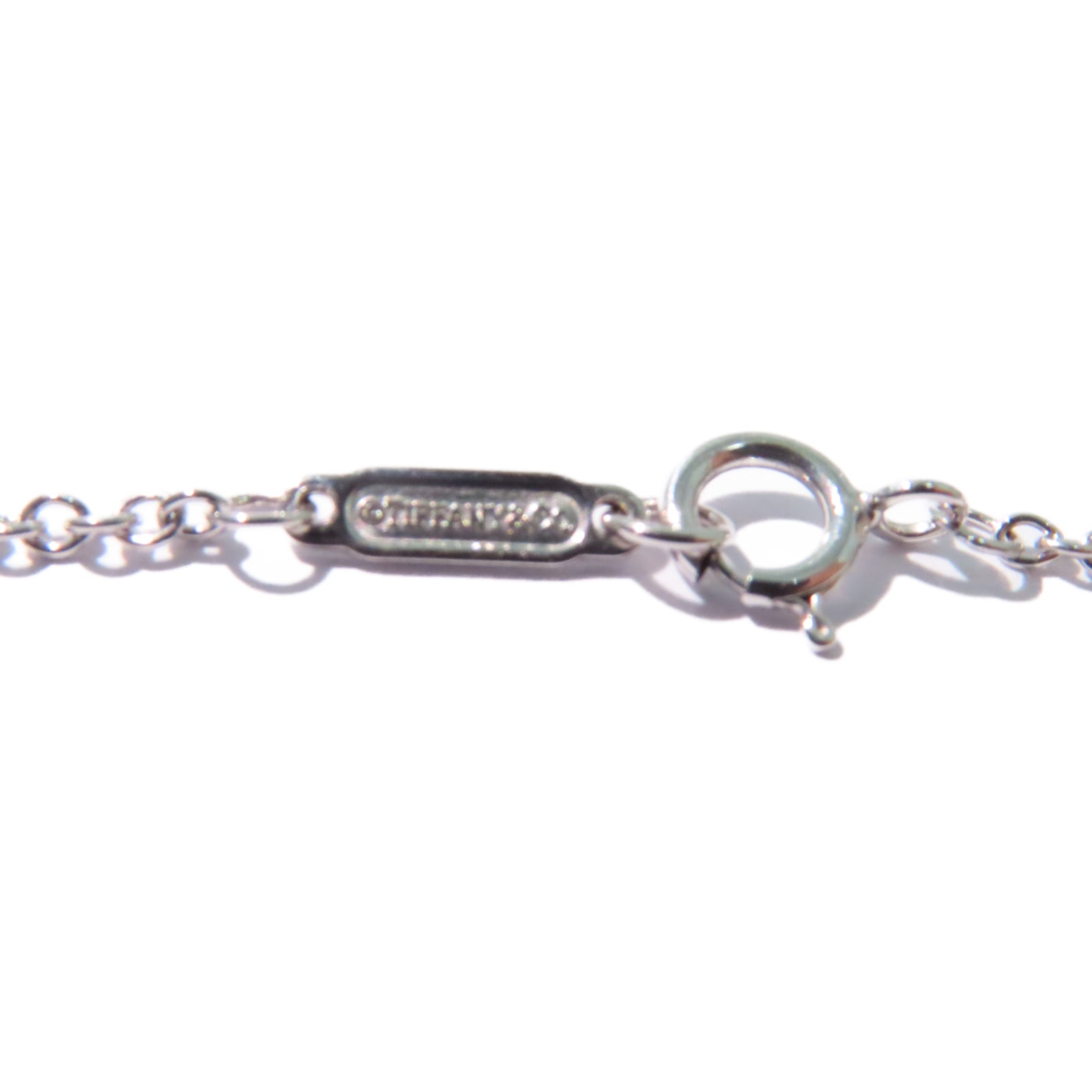 TIFFANY＆CO 18K白金Atlas Bar Pierced Bracelet手鏈