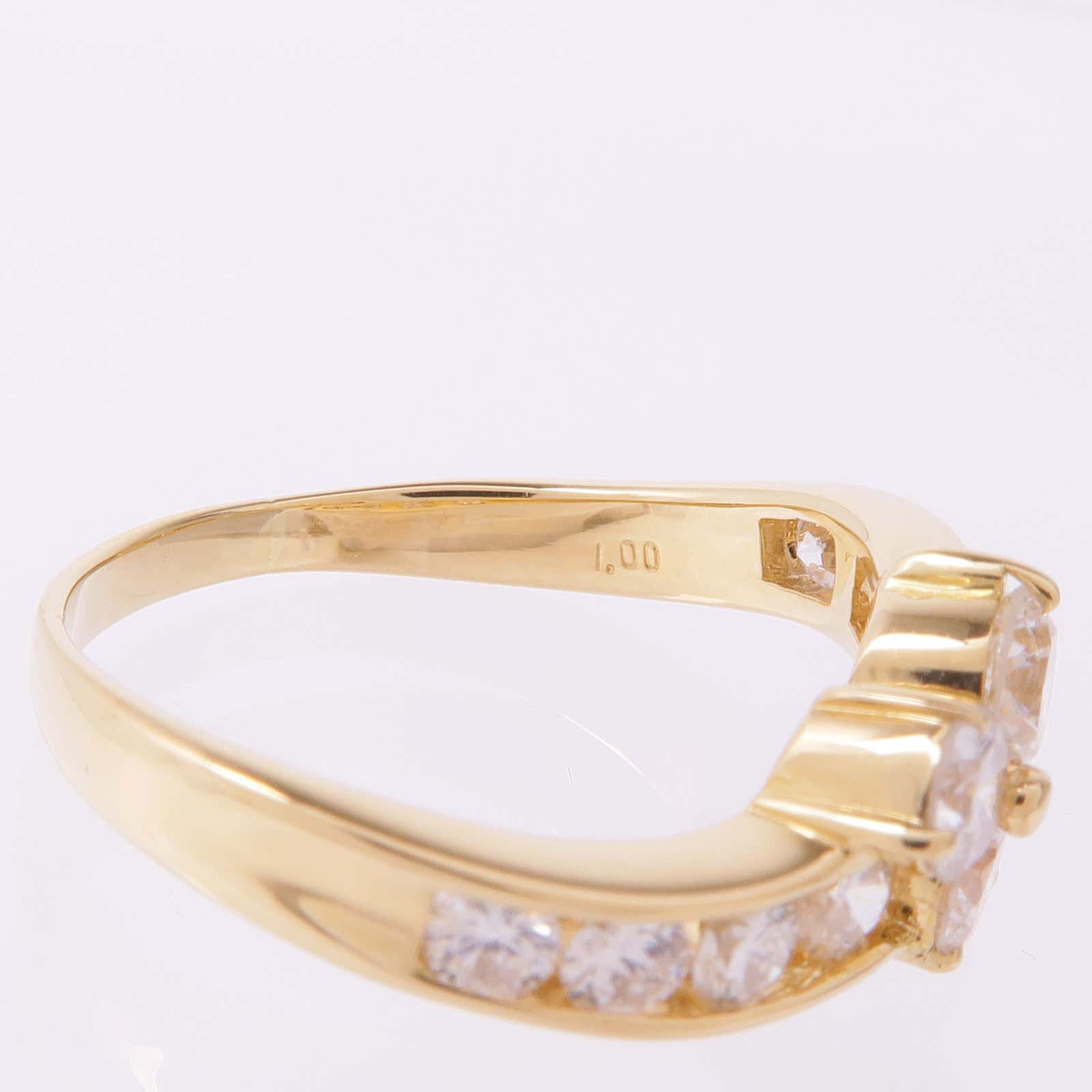 JEWELRY 【激減優惠】18K黃金Diamond Ring鑽石戒指US#5.75
