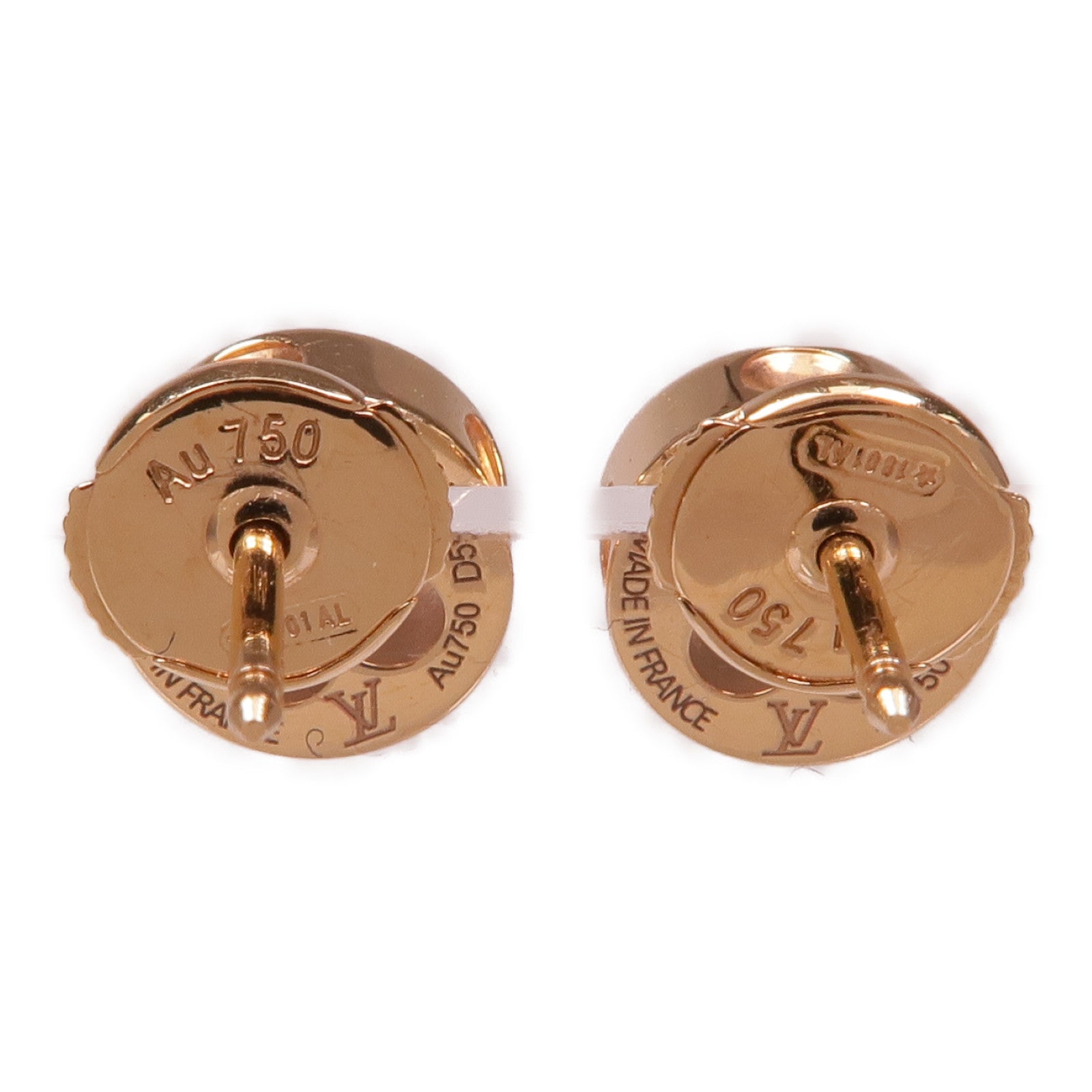 LOUIS VUITTON 18K玫瑰金Empreinte Ear Studs耳環