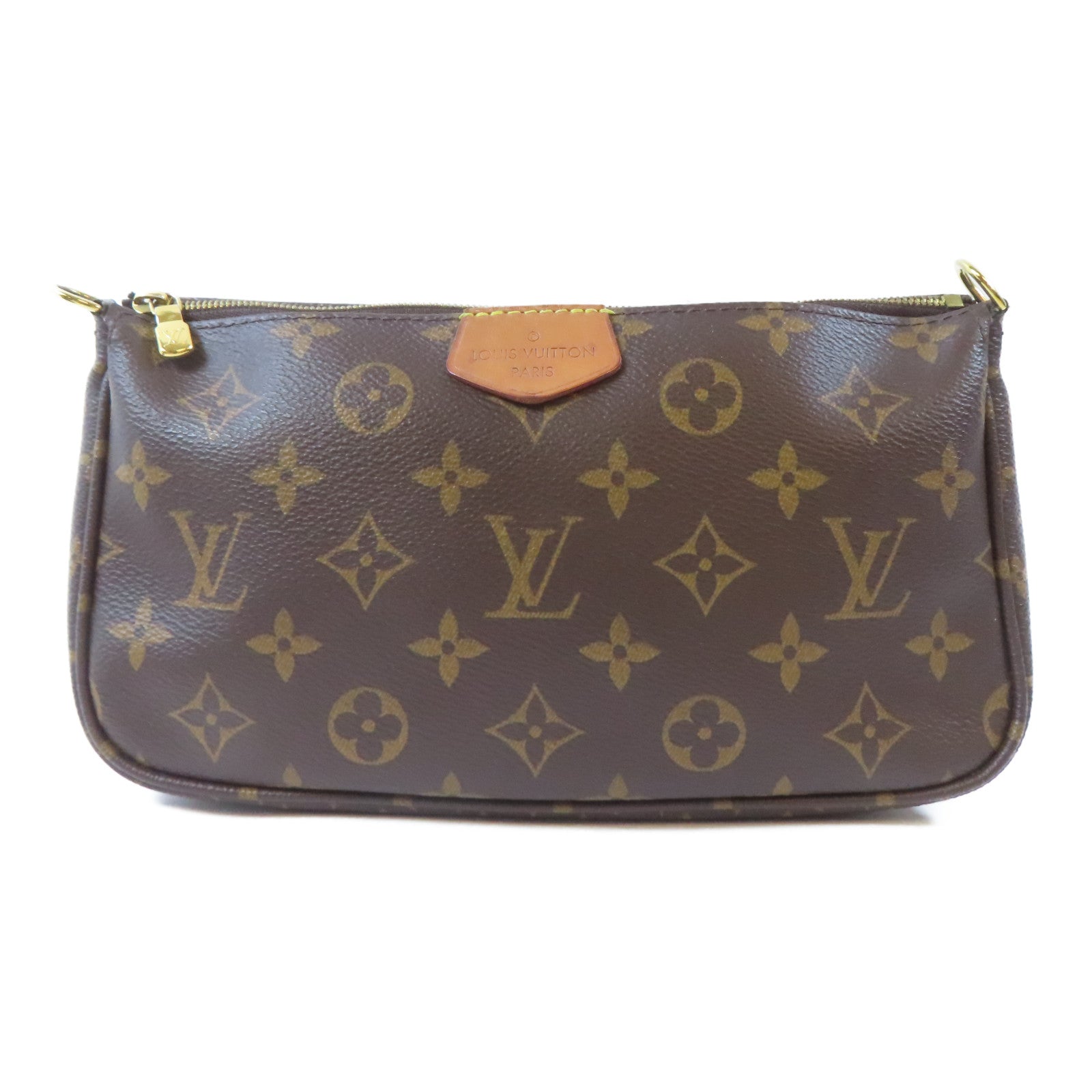 LOUIS VUITTON LV GHW Multi Pochette Accessoires 2 Way Bag M44813 Monogram Brown