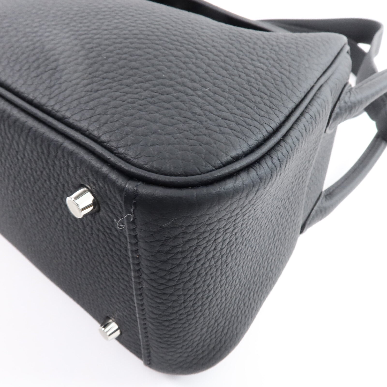 HERMES Clemence皮革Mini Lindy手挽肩背兩用袋
