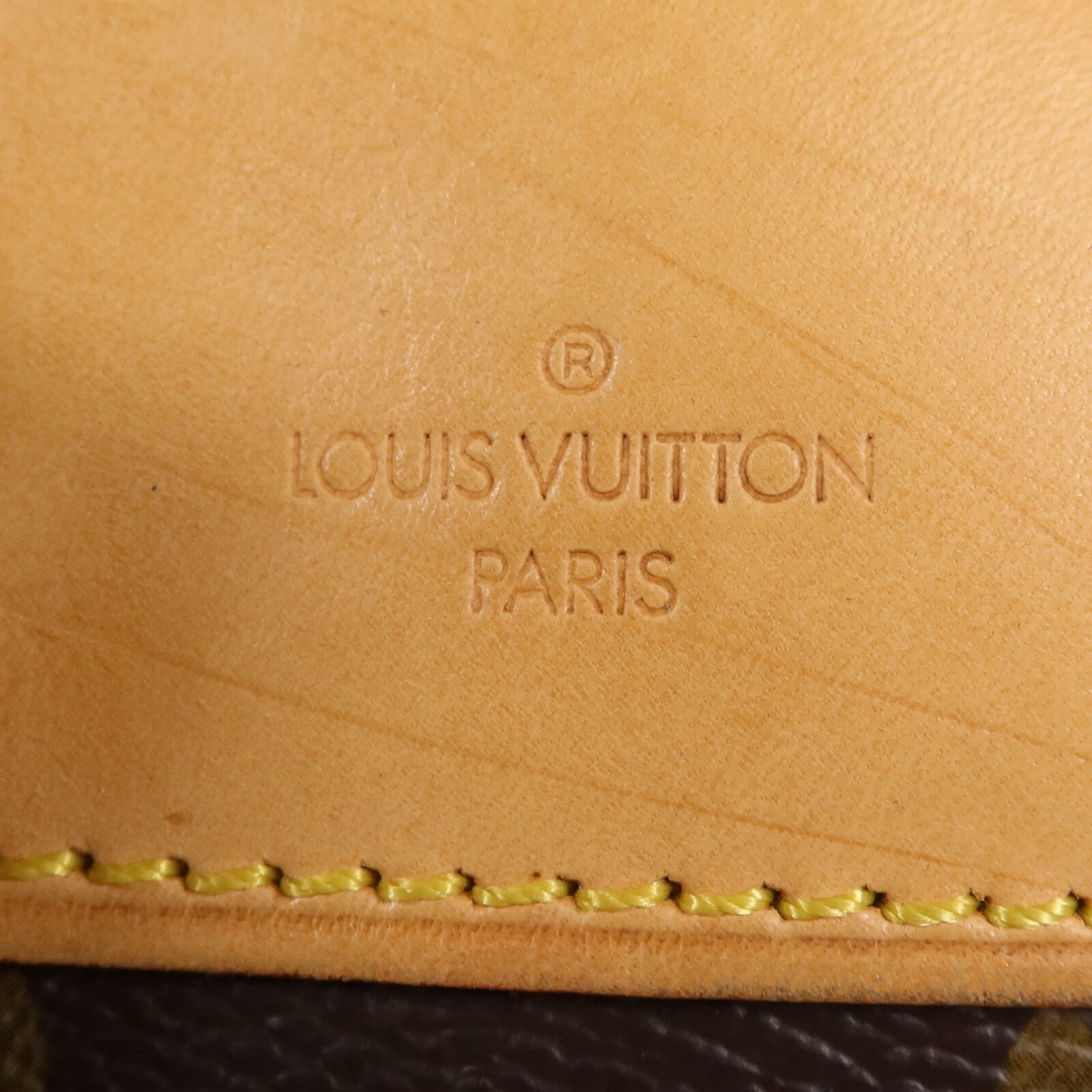 LOUIS VUITTON Monogram Deauville金扣手挽袋棕色