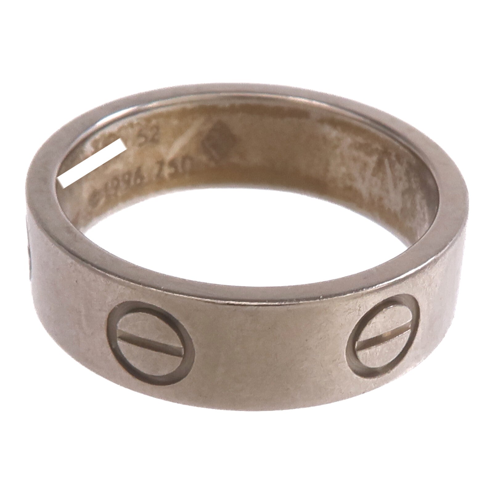 CARTIER 18K白金Love Ring戒指