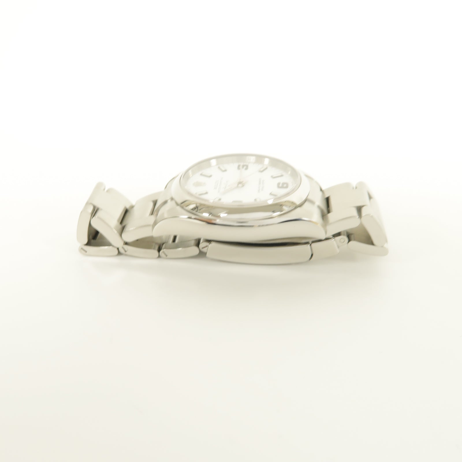 ROLEX Oyster Perpetual不鏽鋼手錶自動機芯白色