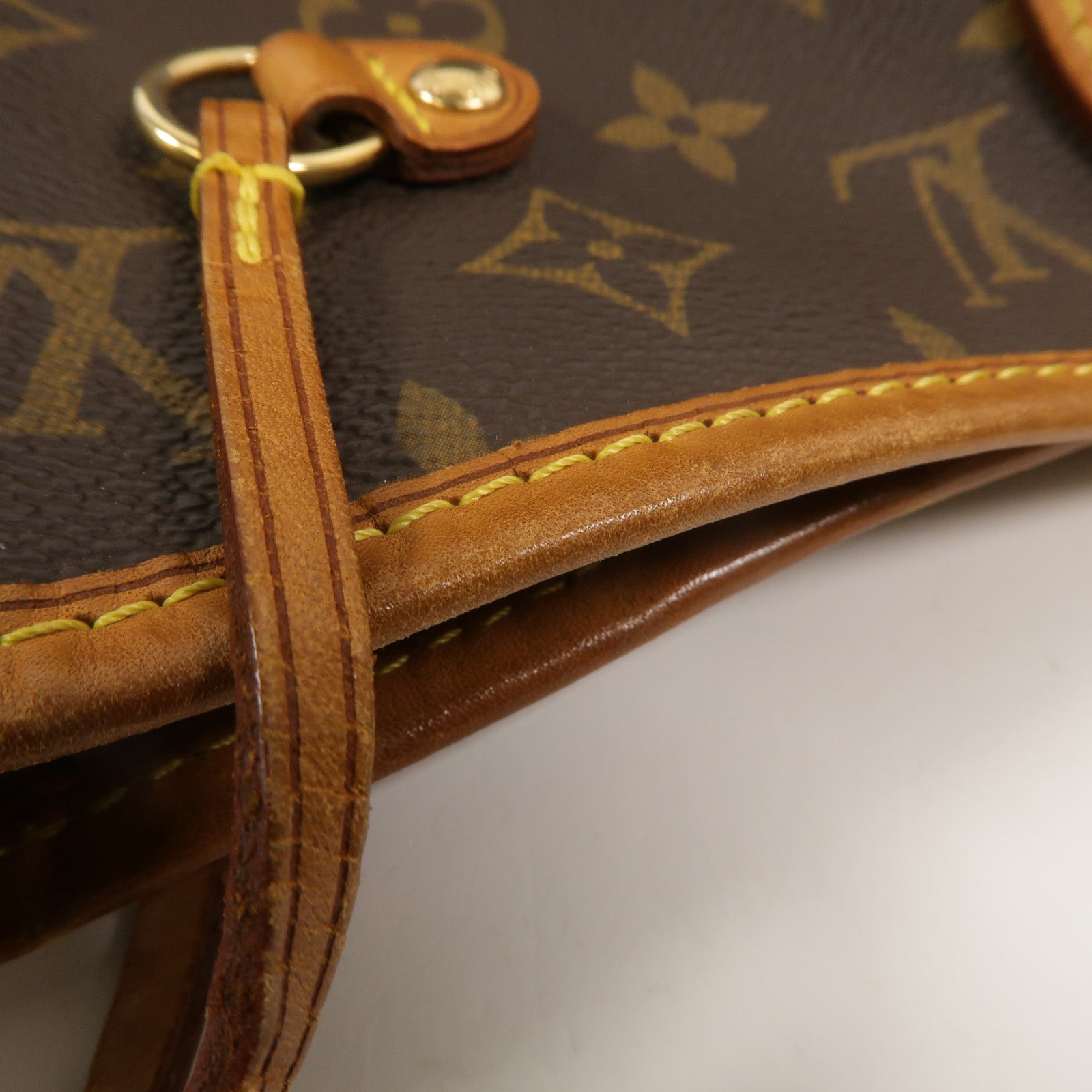 LOUIS VUITTON Monogram Neverfull PM金扣手挽袋