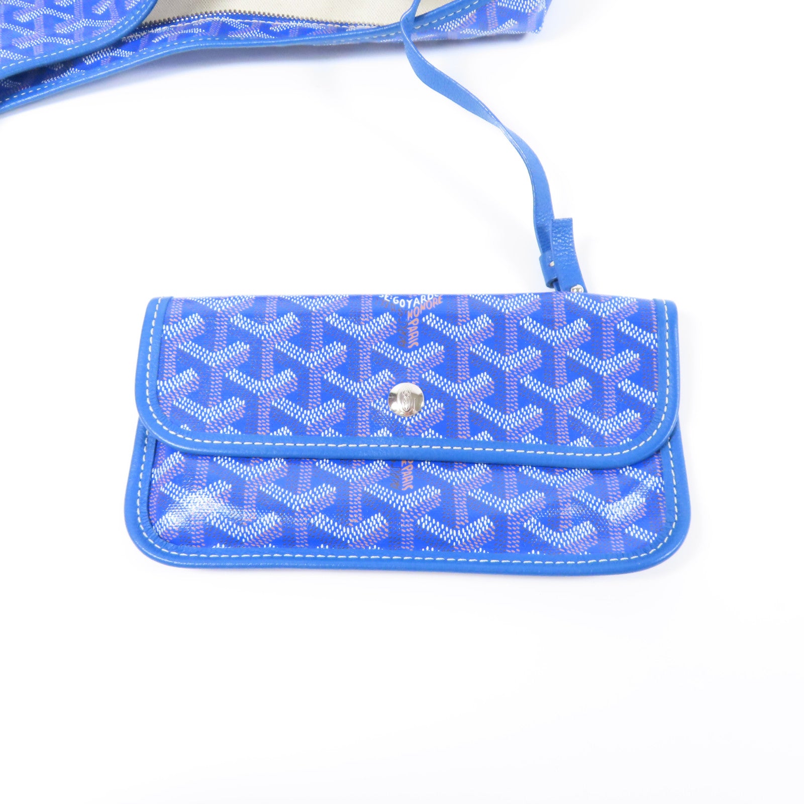 GOYARD SHW Boheme Hobo Bag Coated Canvas Blue