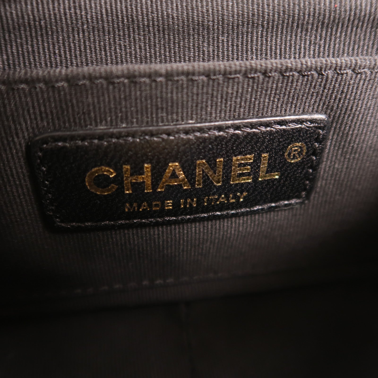 CHANEL 牛皮皮革Mini Twist Your Buttons Flap金扣鏈帶肩背袋