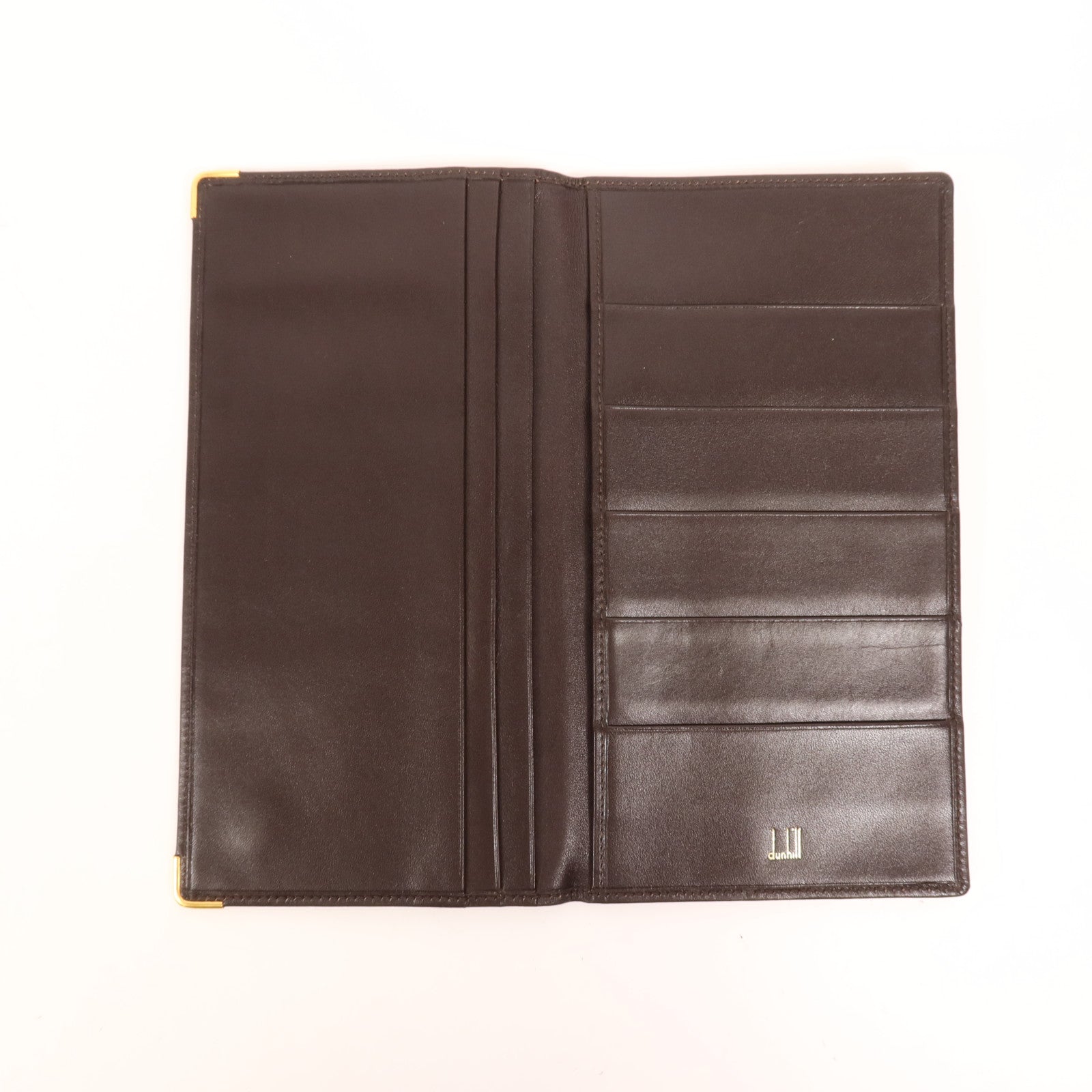 Dunhill 羊皮皮革Dunhill Long Wallet金扣長錢包