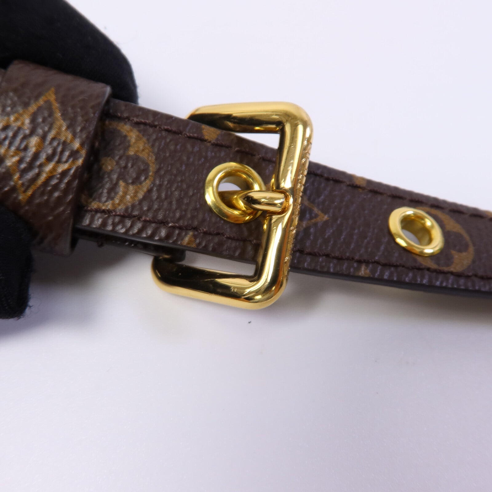 LOUIS VUITTON Monogram Sac Plat BB金扣手挽肩背兩用袋