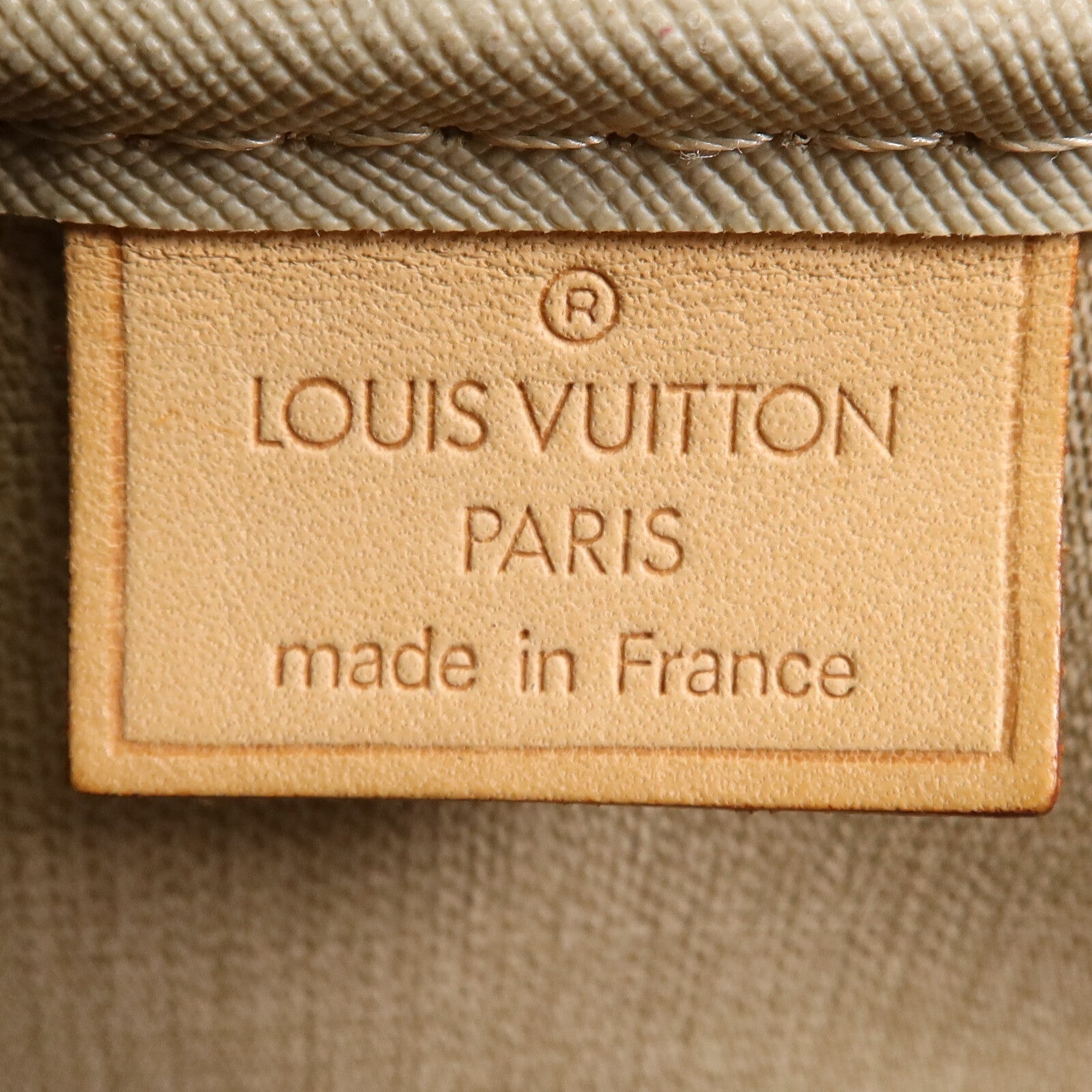 LOUIS VUITTON Monogram Deauville金扣手挽袋棕色