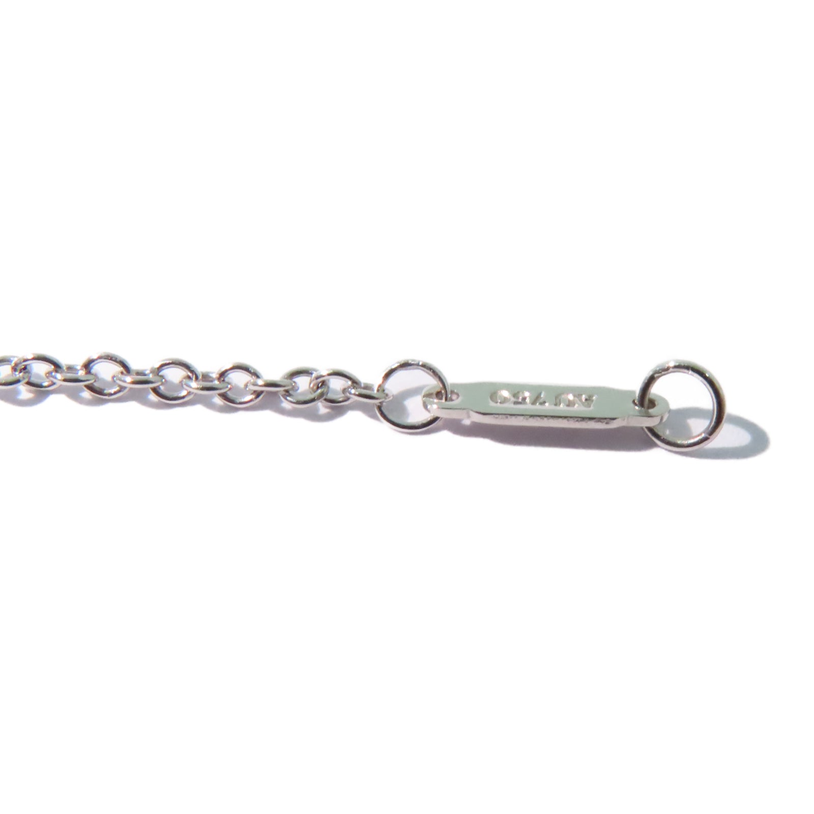 TIFFANY＆CO 18K白金Atlas Bar Pierced Bracelet手鏈